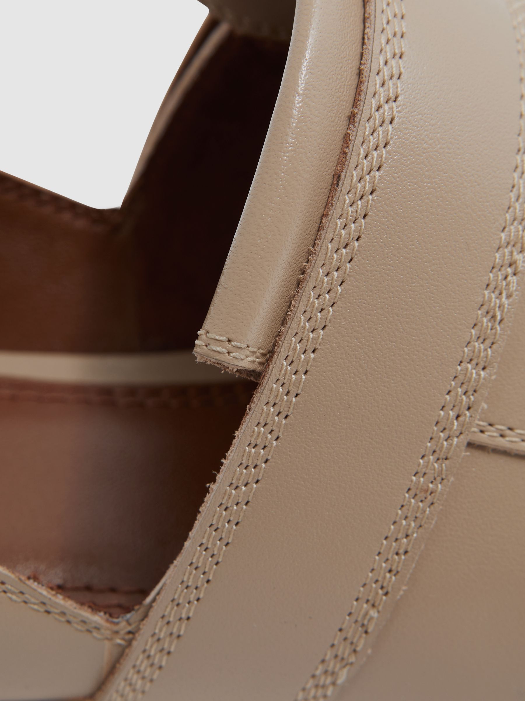 Leather Loafers in Nude - Image 5 of 5