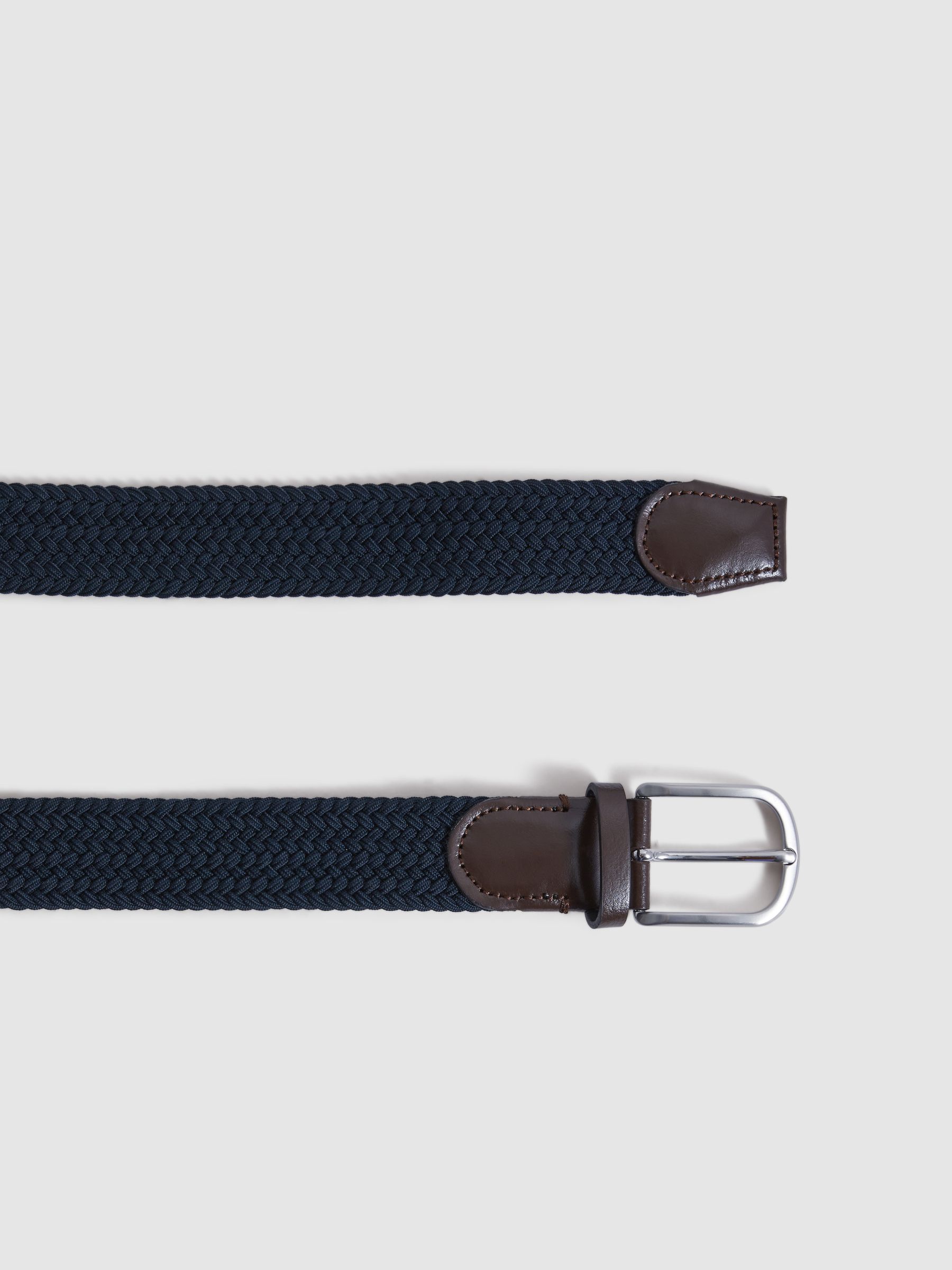 Woven Belt in Navy - Image 3 of 4