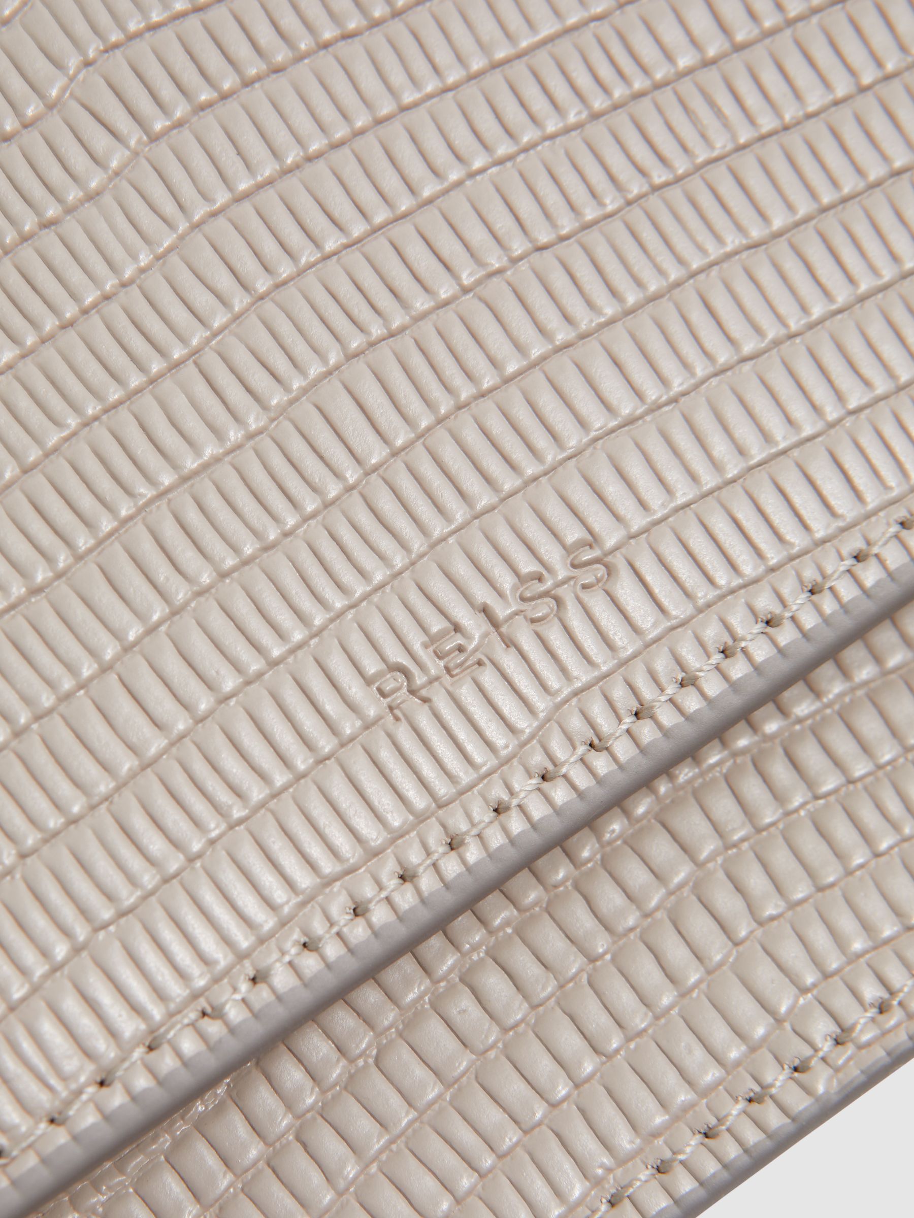 Grained Leather Bag in Grey - Image 5 of 6