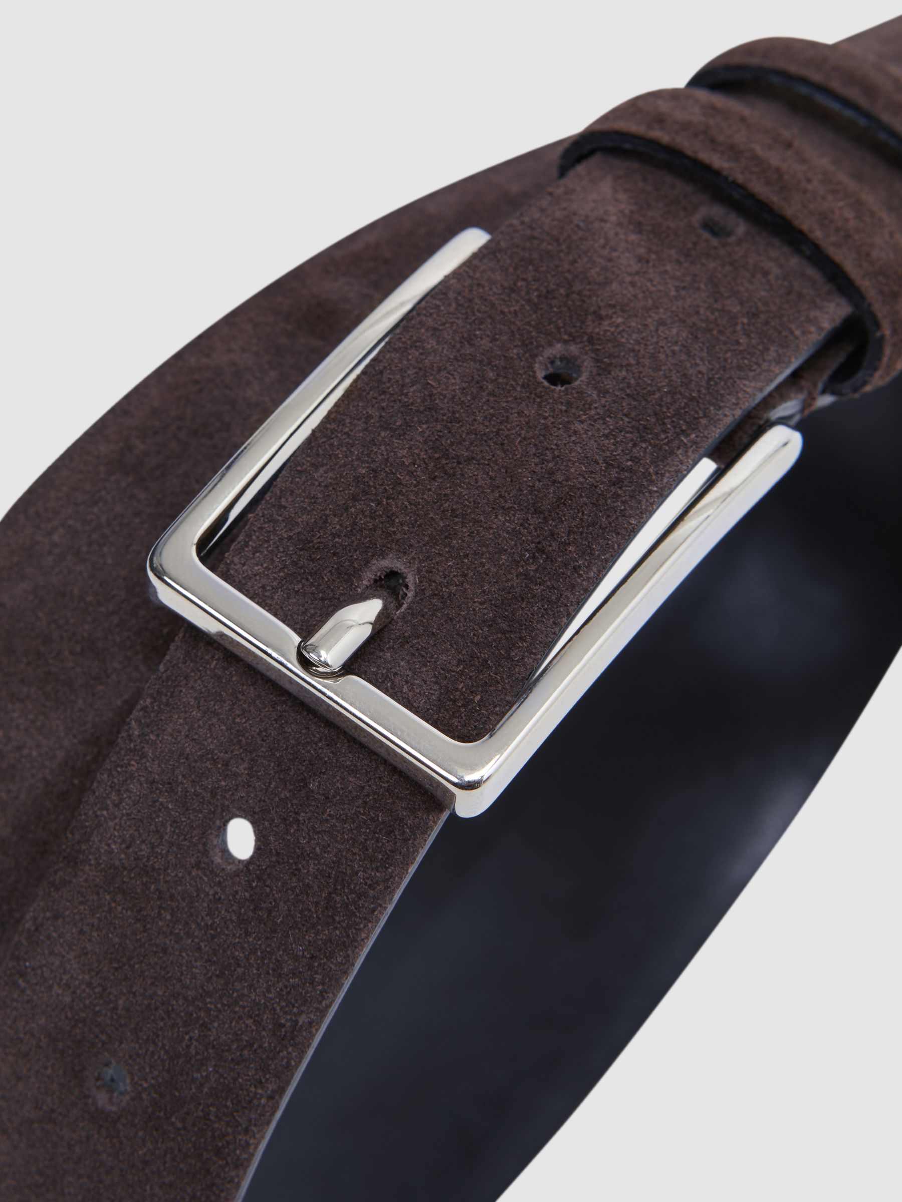 Suede Belt in Chocolate - Image 4 of 4