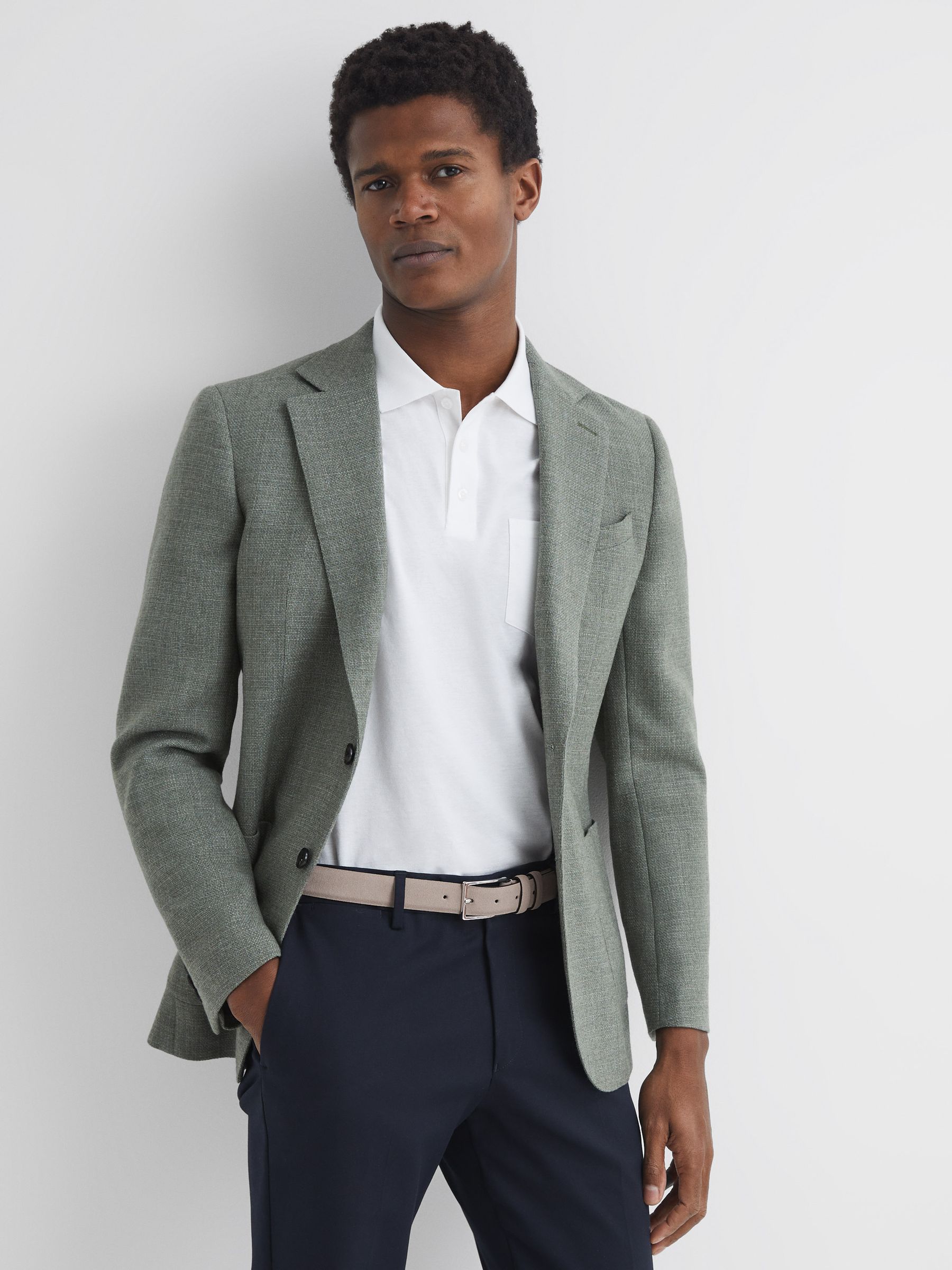 Suede Belt in Stone - Image 2 of 4