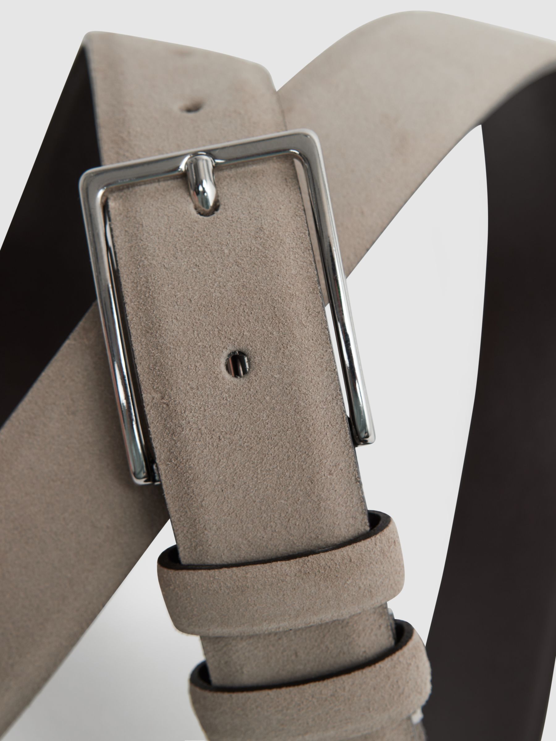 Suede Belt in Stone - Image 4 of 4