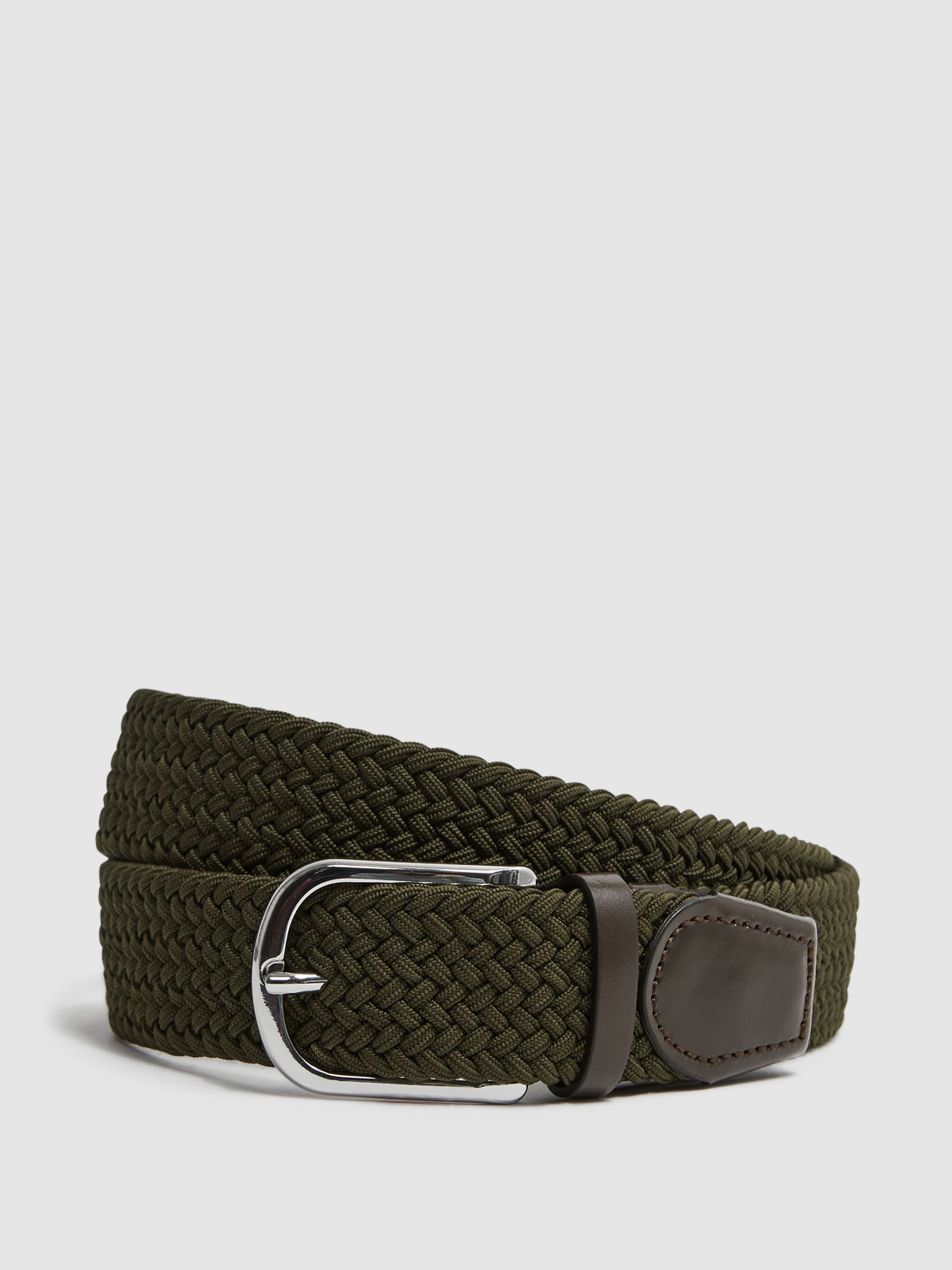 Woven Belt in Khaki - Image 1 of 4