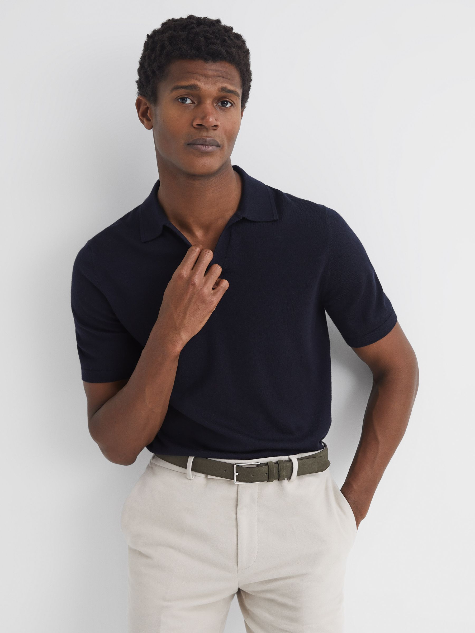 Suede Belt in Khaki - Image 8 of 9