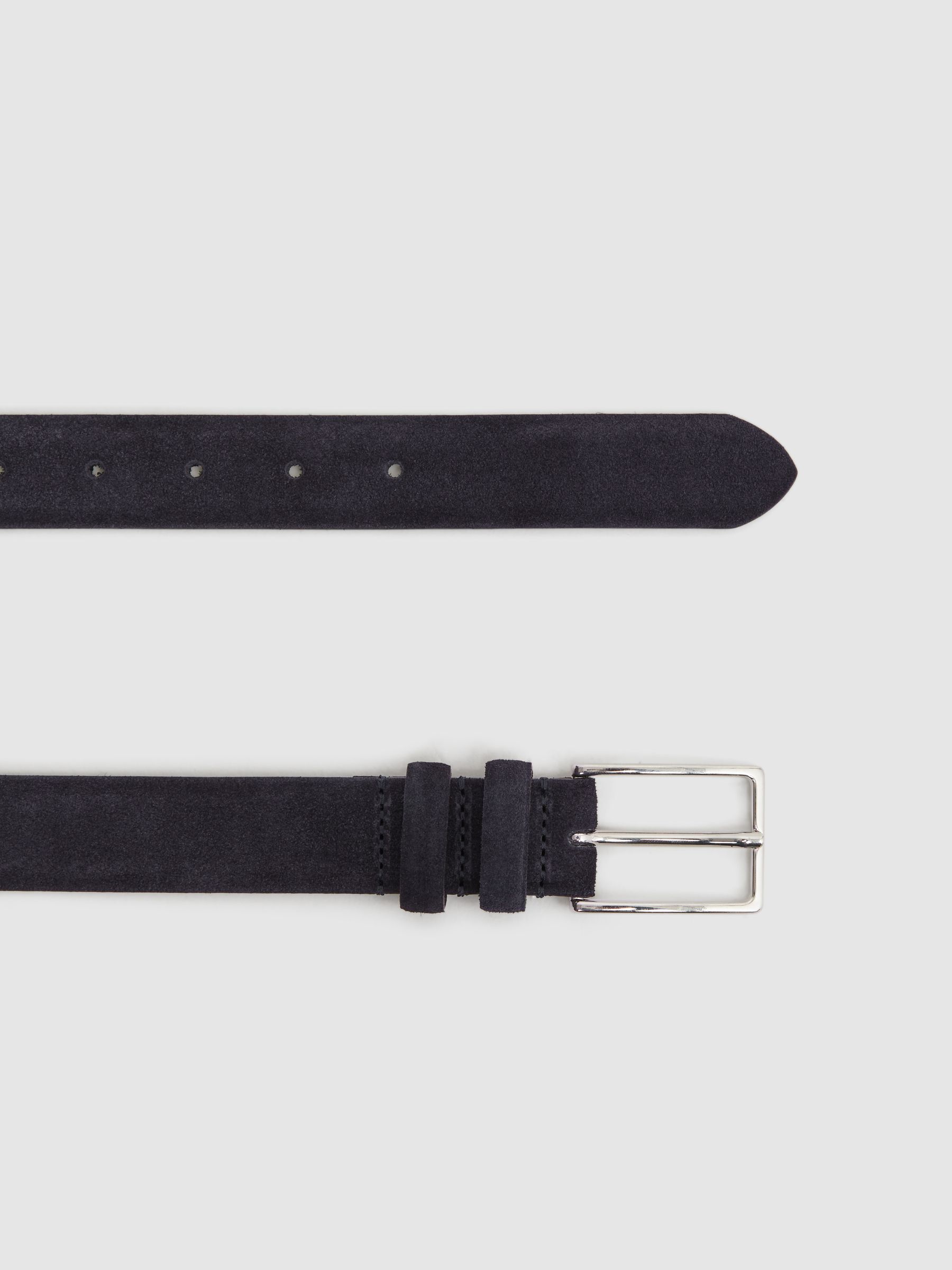 Suede Belt in Navy - Image 3 of 4