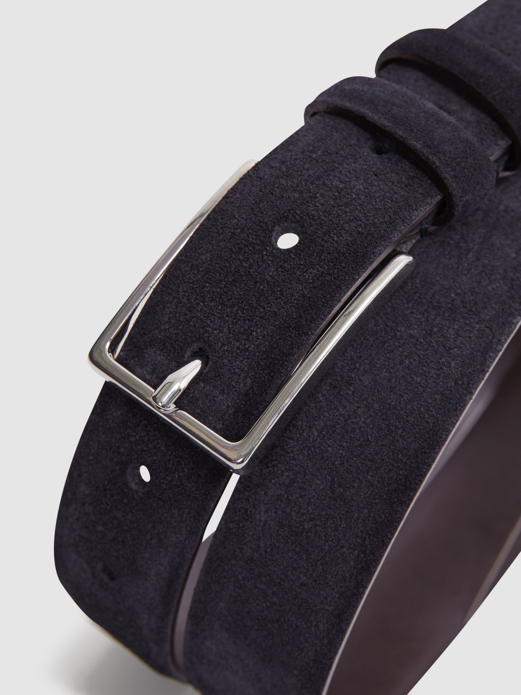Suede Belt in Navy - image 3