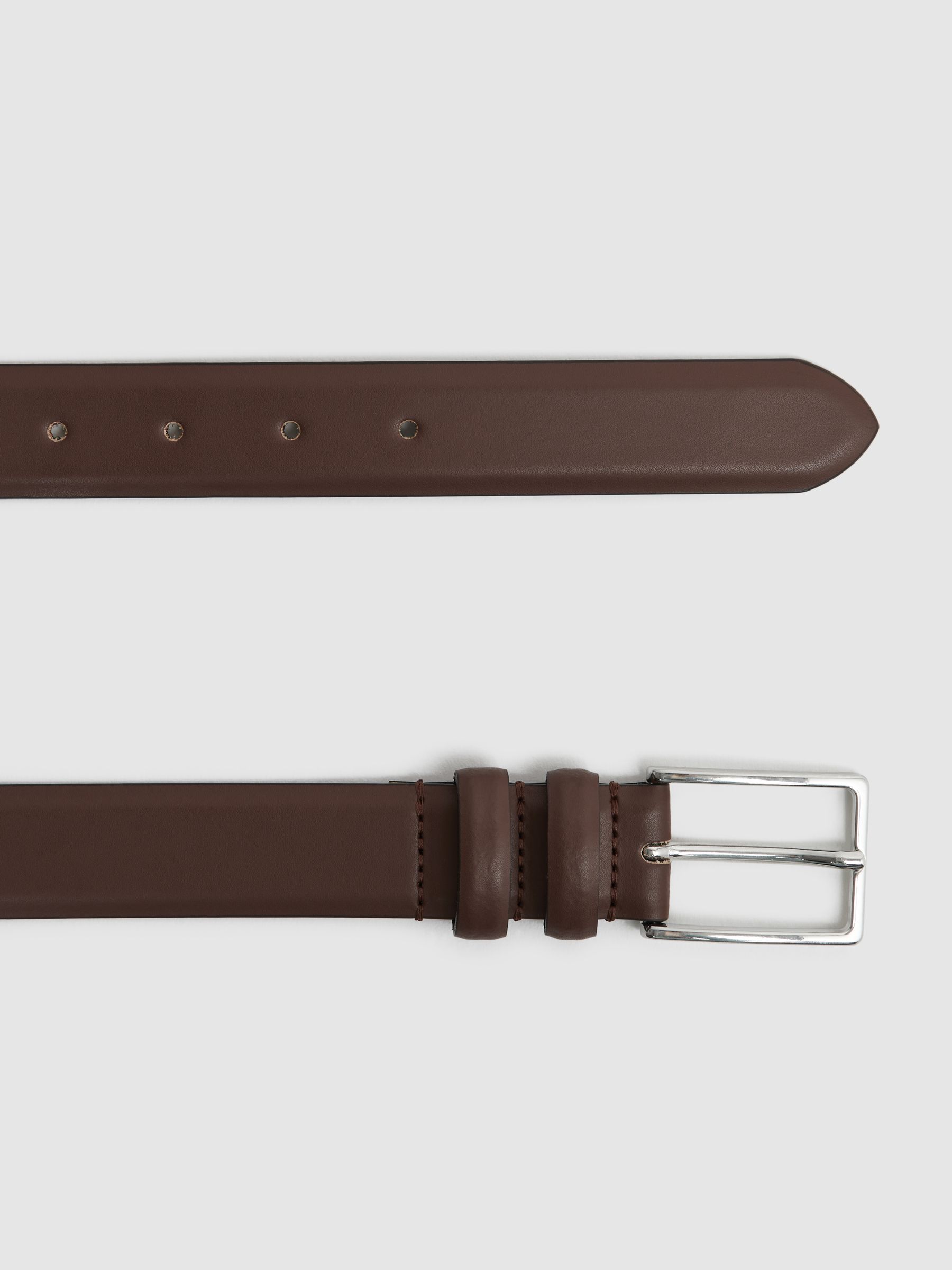 Smooth Leather Belt in Tan - Image 3 of 4