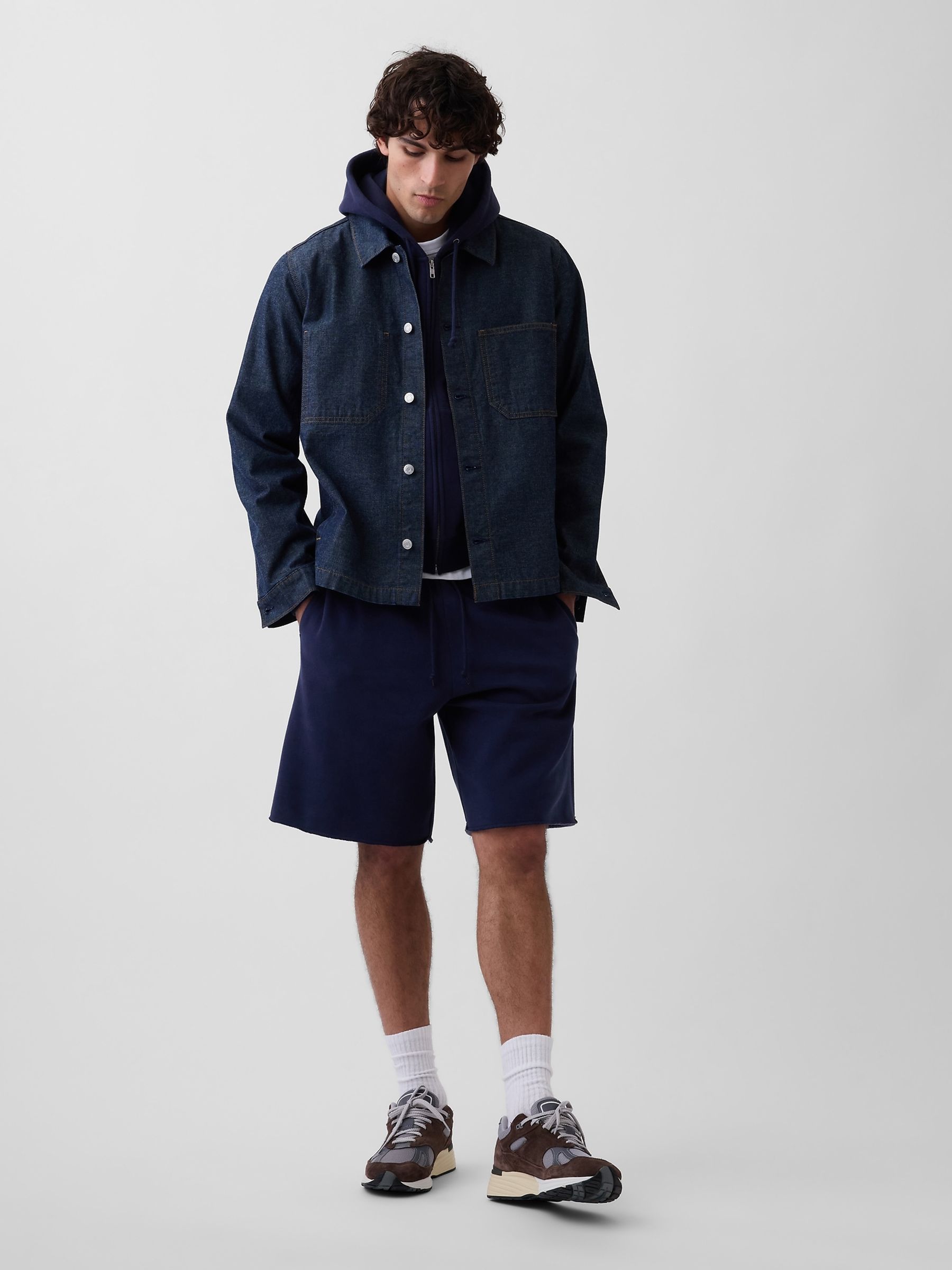 Navy VintageSoft Relaxed Sweat Shorts - Image 3 of 4