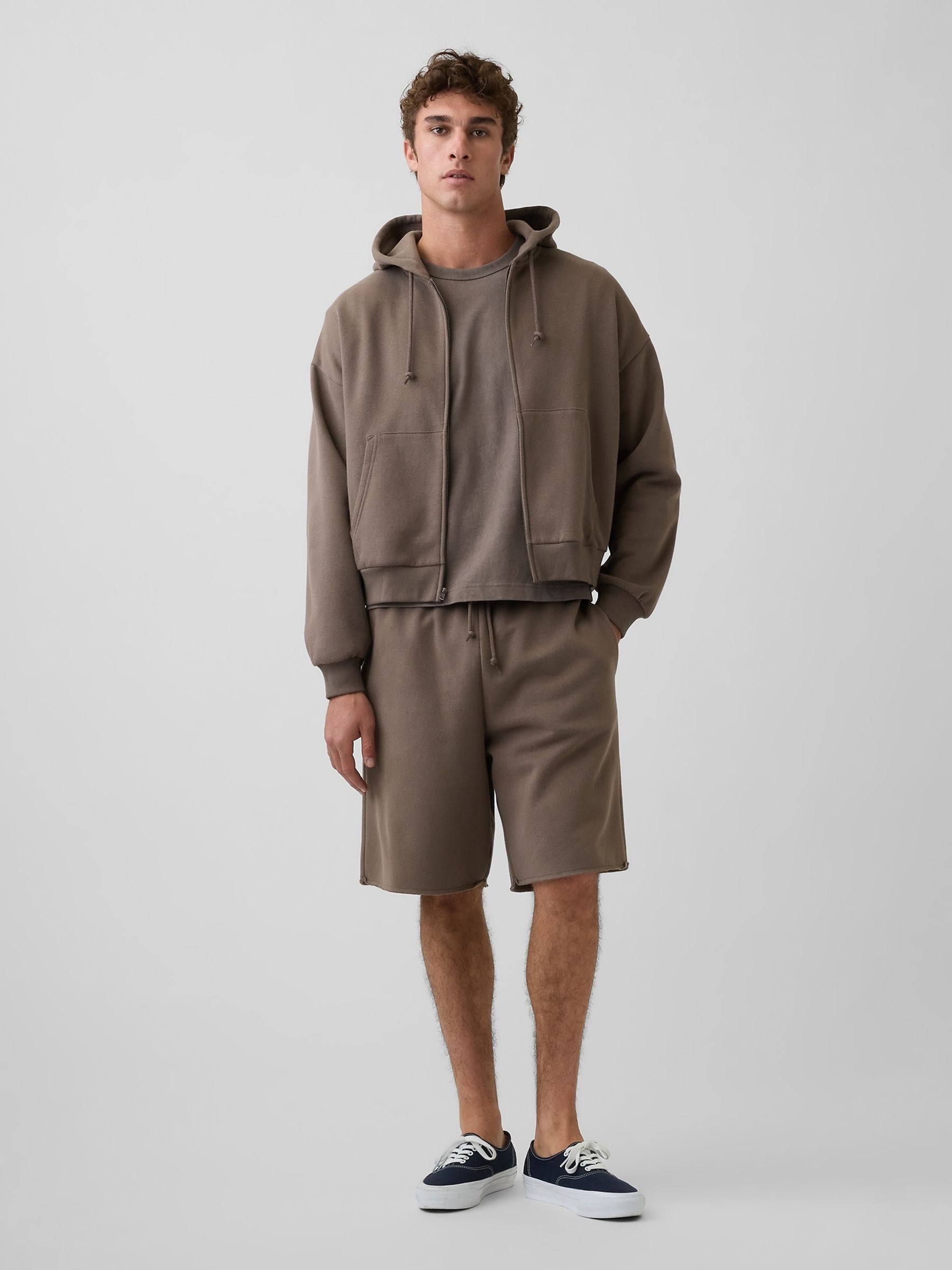 Brown VintageSoft Relaxed Sweat Shorts - Image 3 of 5