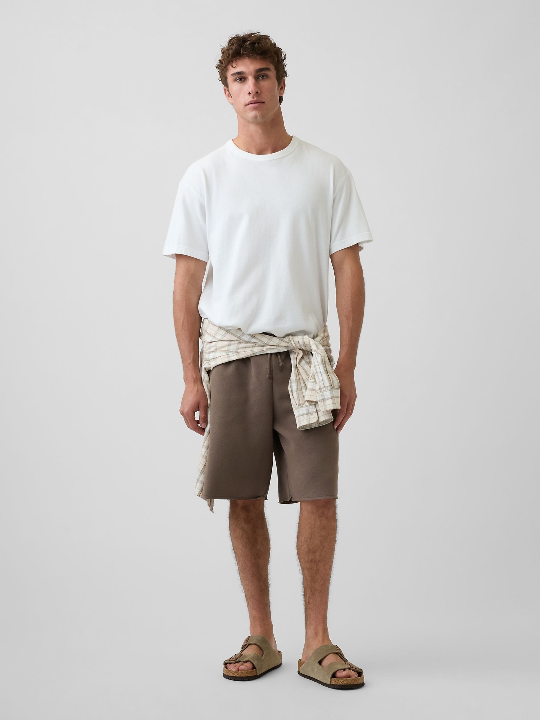 Brown VintageSoft Relaxed Sweat Shorts - Image 4 of 5