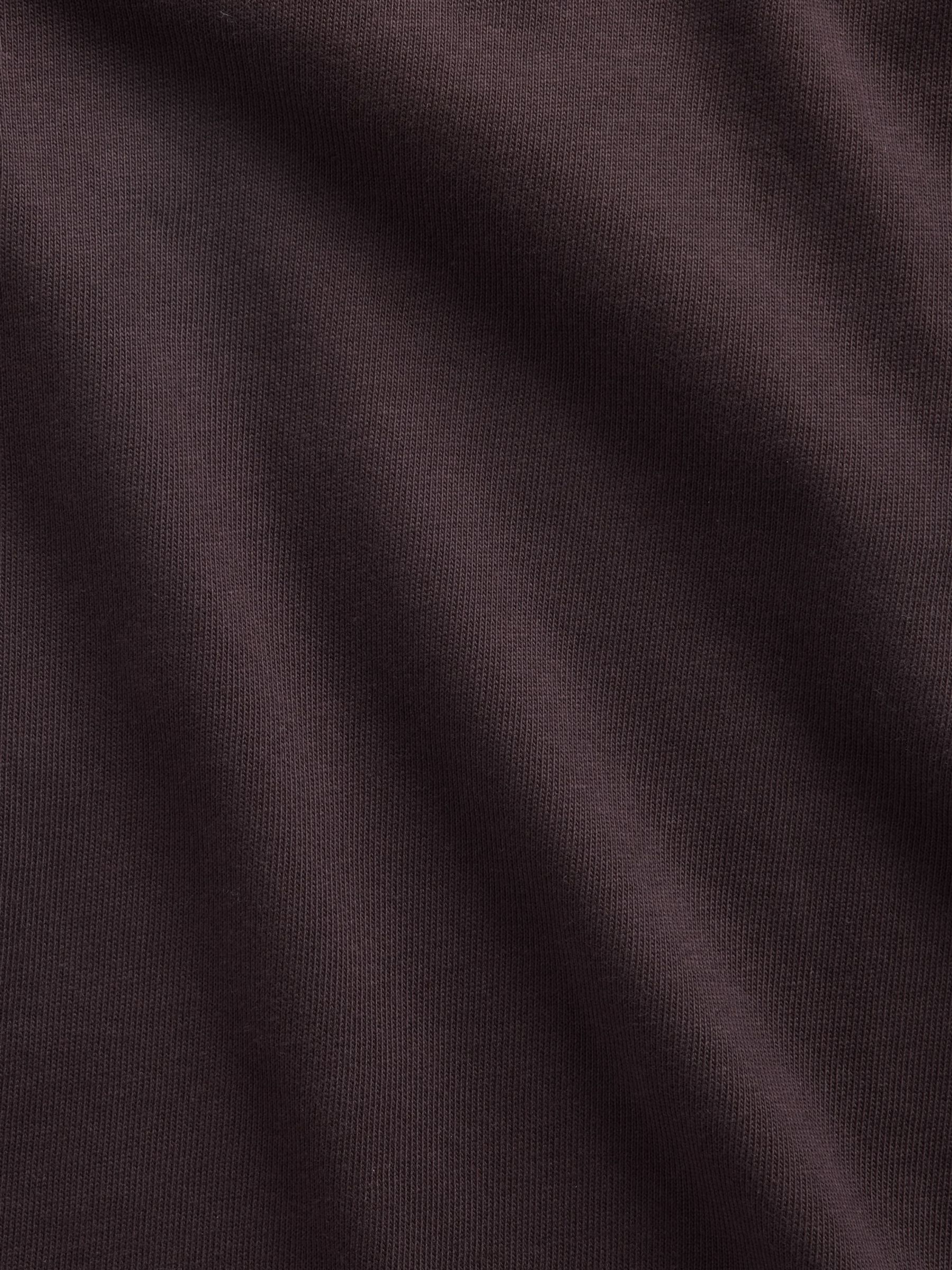 Dark Brown Heavyweight Boxy Short Sleeve T-Shirt - Image 4 of 4