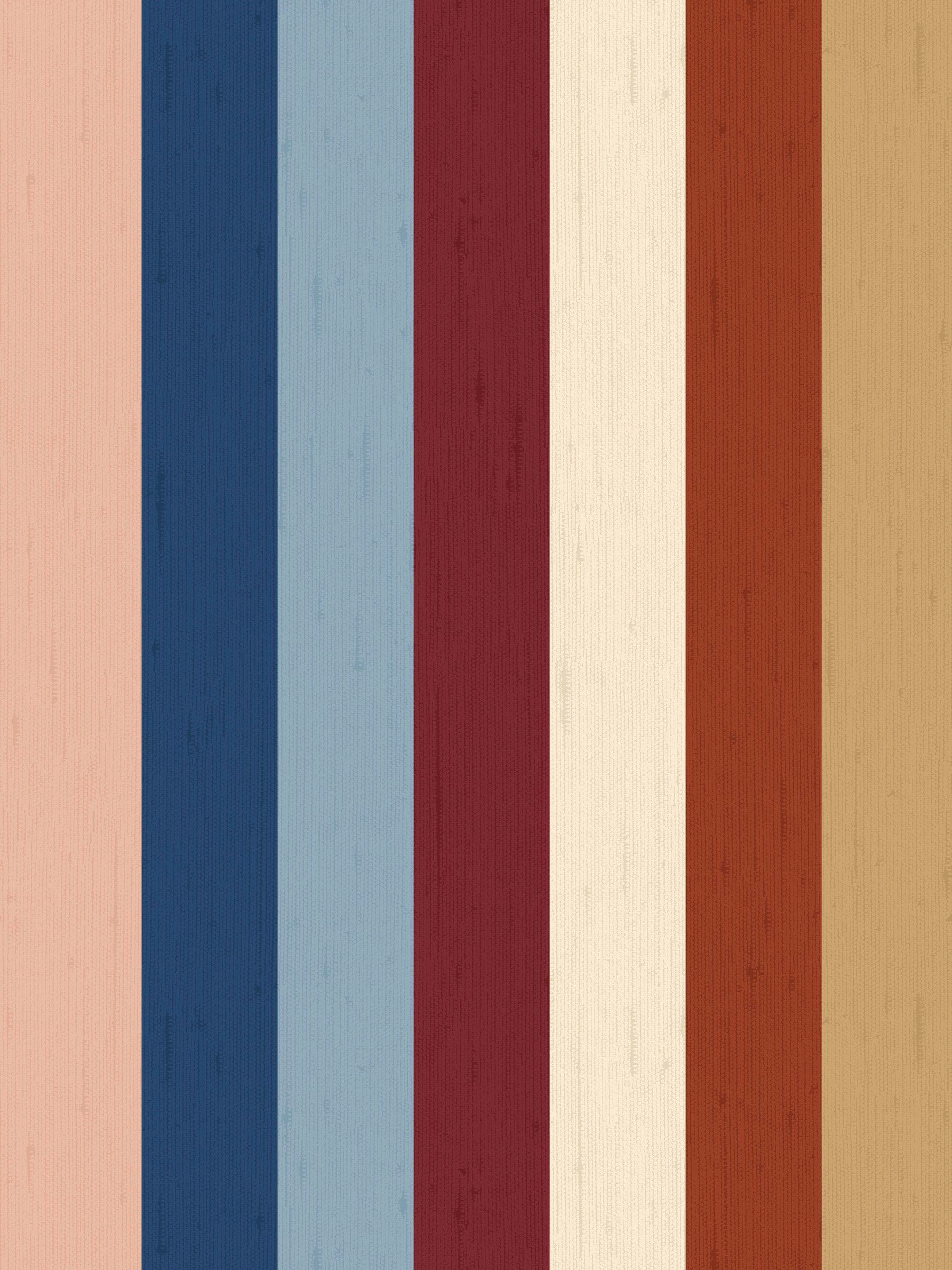 Multi Heritage Stripe A4 Wallpaper Sample - Image 3 of 5