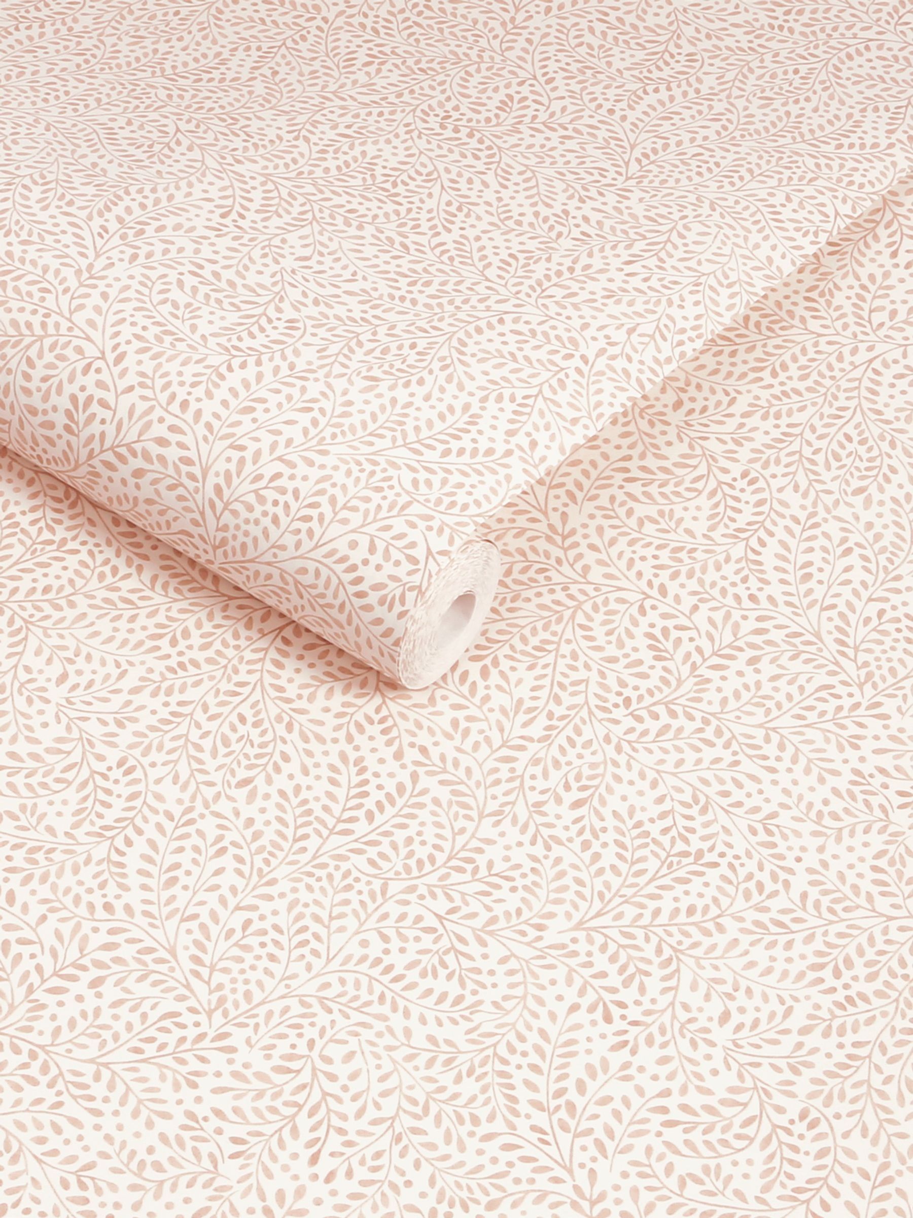 Pink Willow Leaf A4 Wallpaper Sample - Image 2 of 5