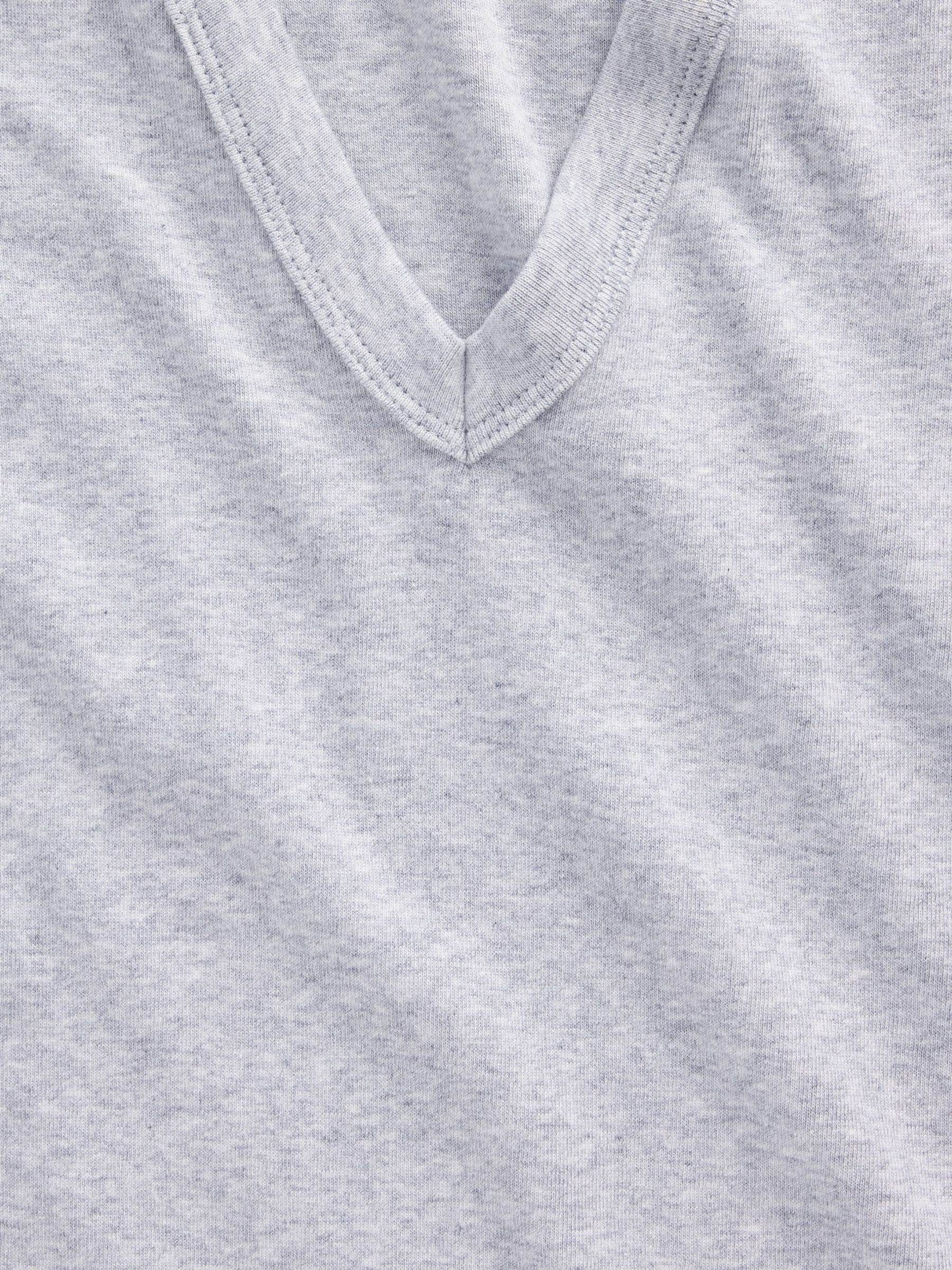 Grey Modern V-Neck Vest - Image 2 of 2 Grey Modern V-Neck Vest - Image 2 of 2