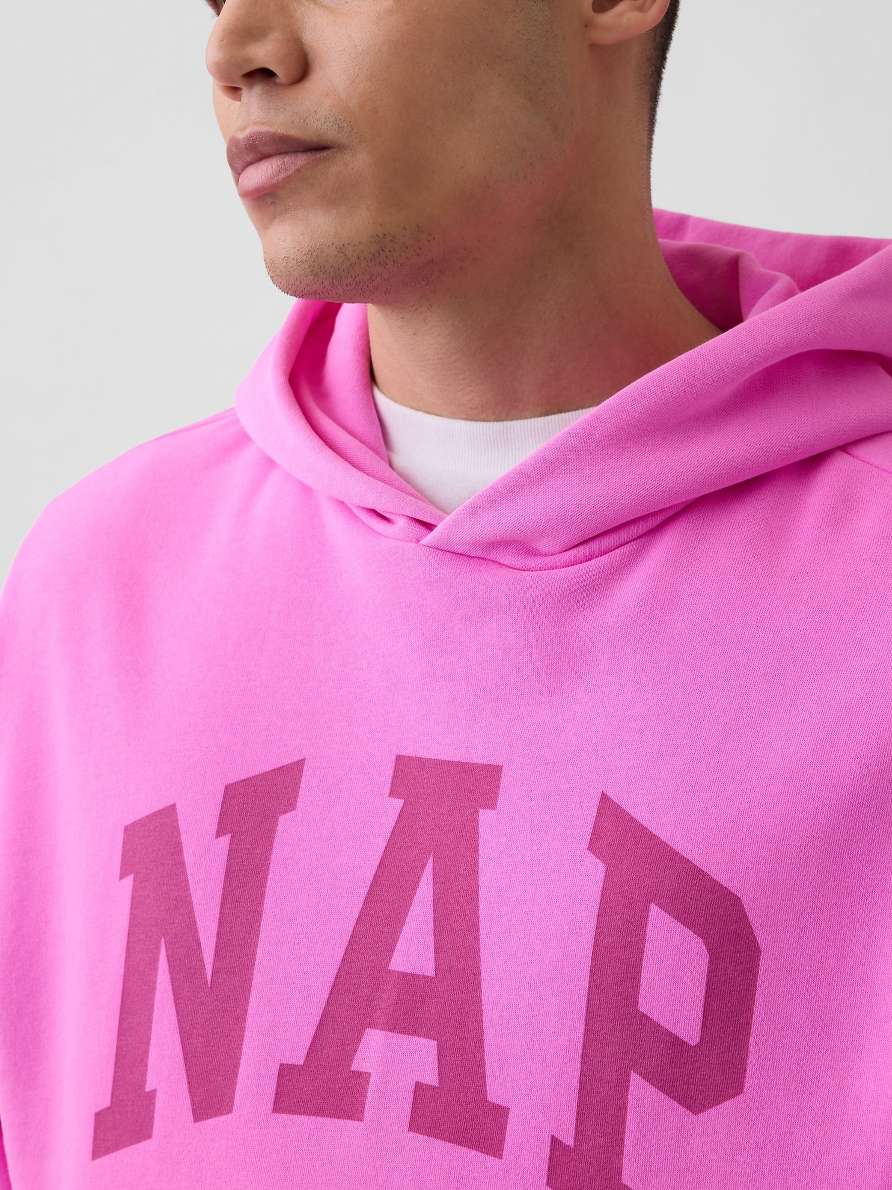 Pink VintageSoft NAP Logo Hoodie - Image 4 of 4