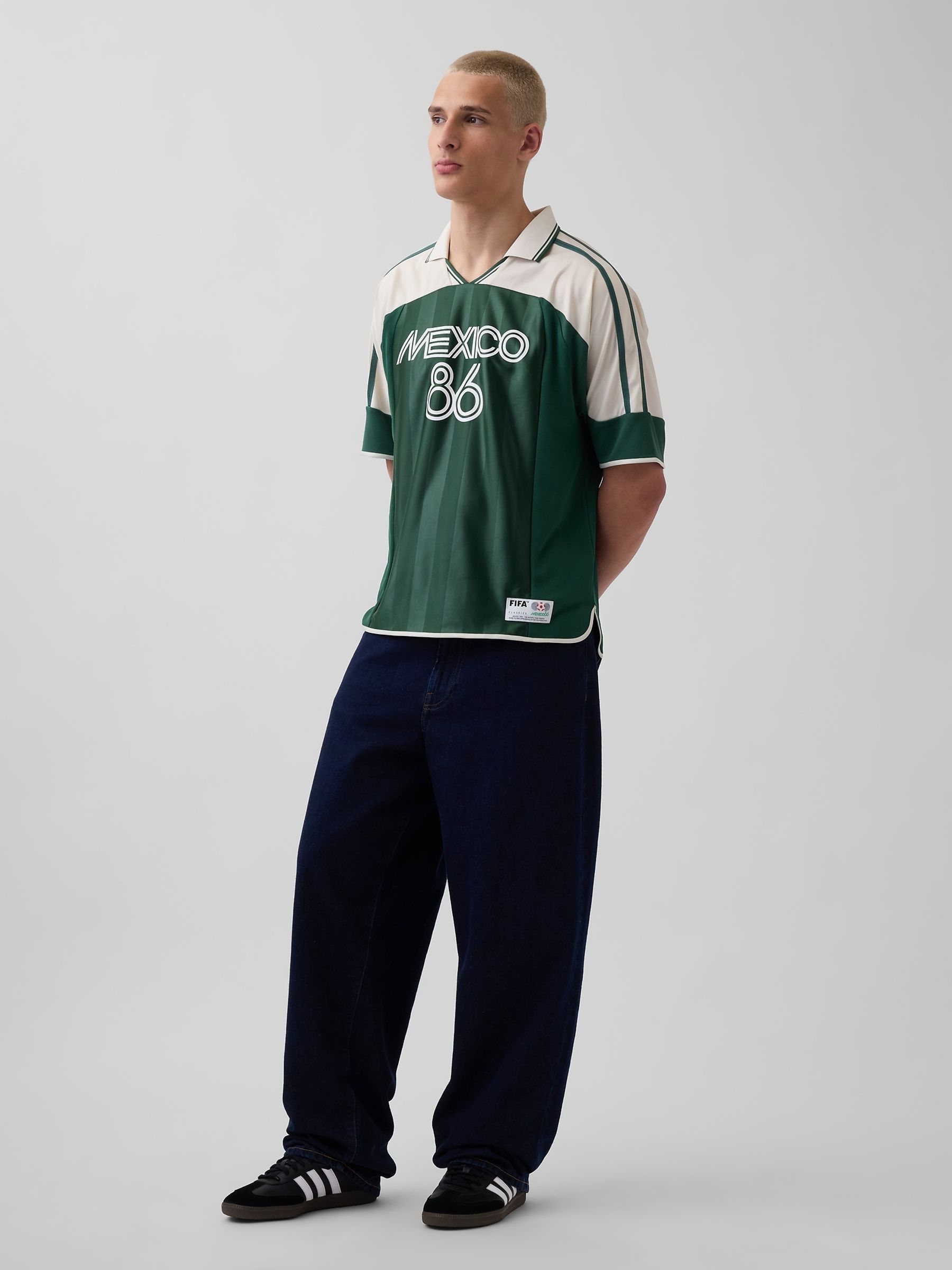 Green Mexico FIFA WORLD CUP™ Oversized Football Jersey T-Shirt - Image 3 of 5
