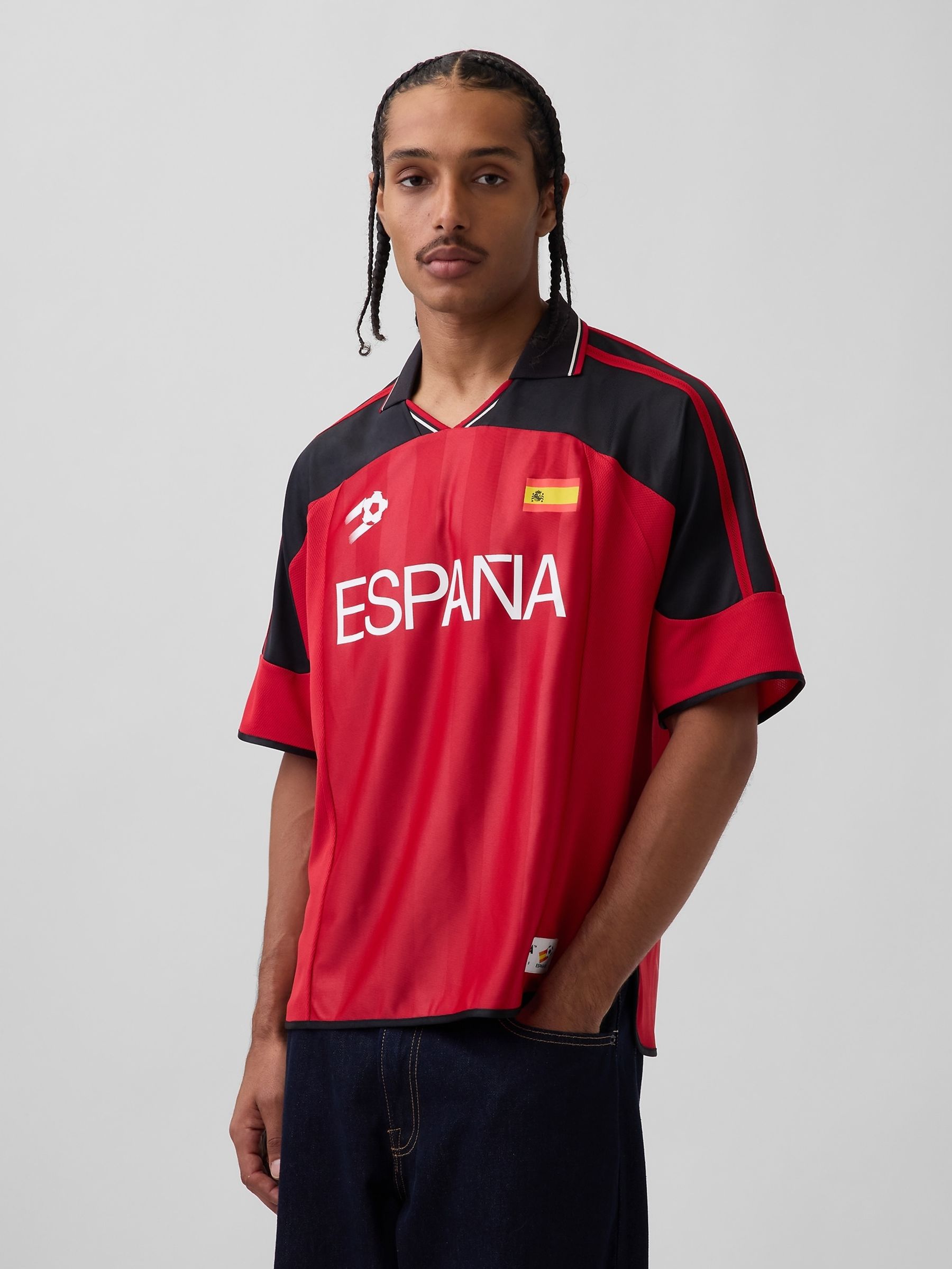 Red Spain FIFA WORLD CUP™ Oversized Football Jersey T-Shirt - Image 1 of 5