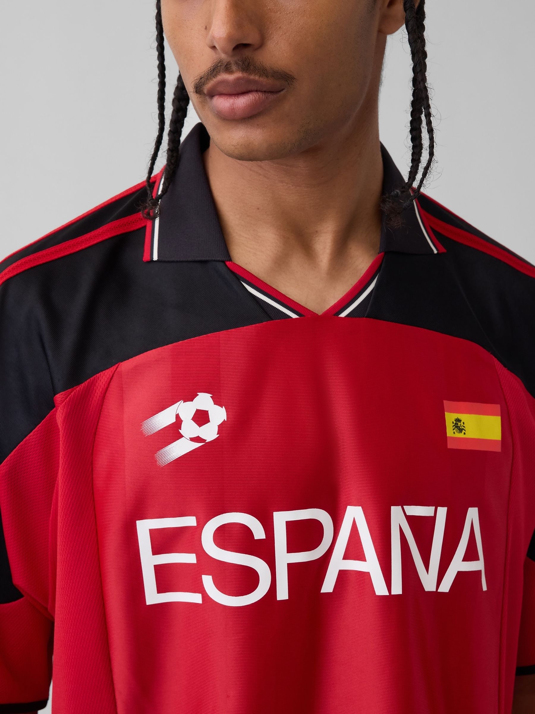 Red Spain FIFA WORLD CUP™ Oversized Football Jersey T-Shirt - Image 4 of 5