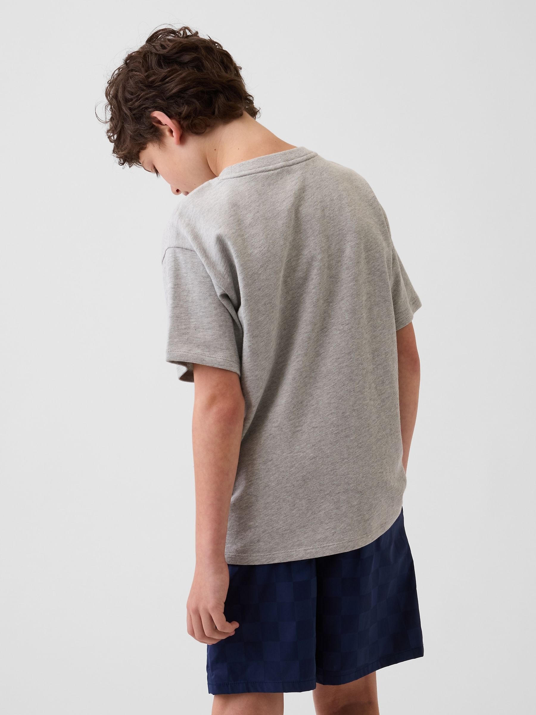 Grey Brannan Bear Heavyweight Relaxed Logo Short Sleeve T-Shirt - Image 2 of 4