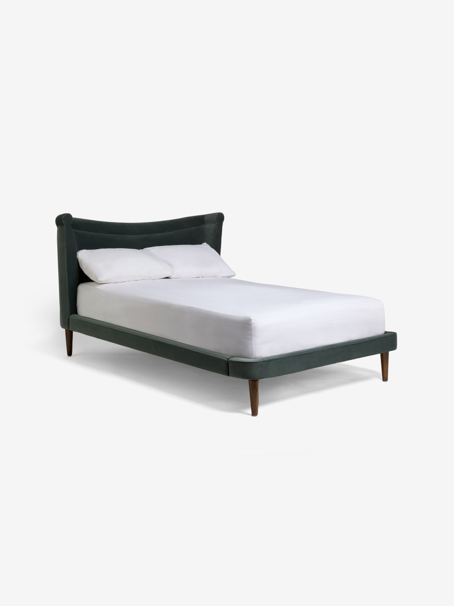 Sawyer Bed in Velvet in Gunmetal Grey - Image 4 of 4