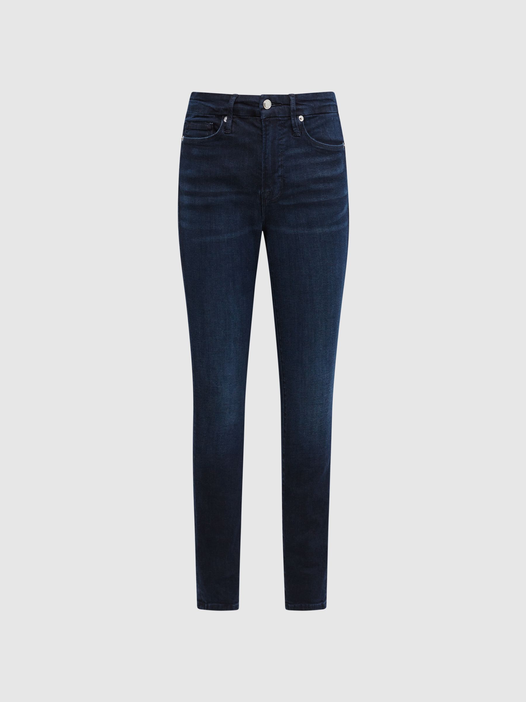 Good American Sculpting Skinny Jeans in Mid Blue - Image 2 of 4