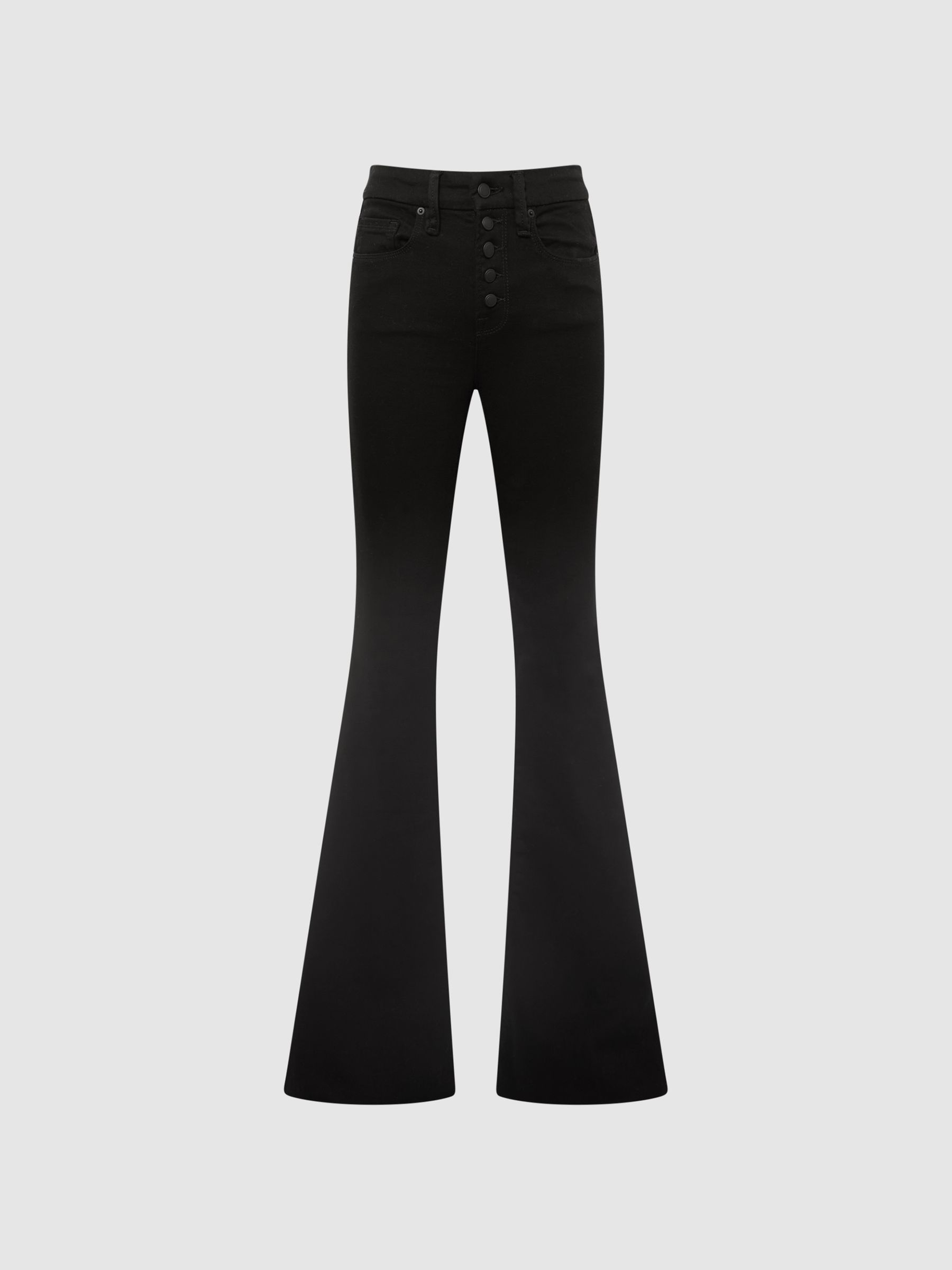 Flared Jeans in Black - Image 2 of 7