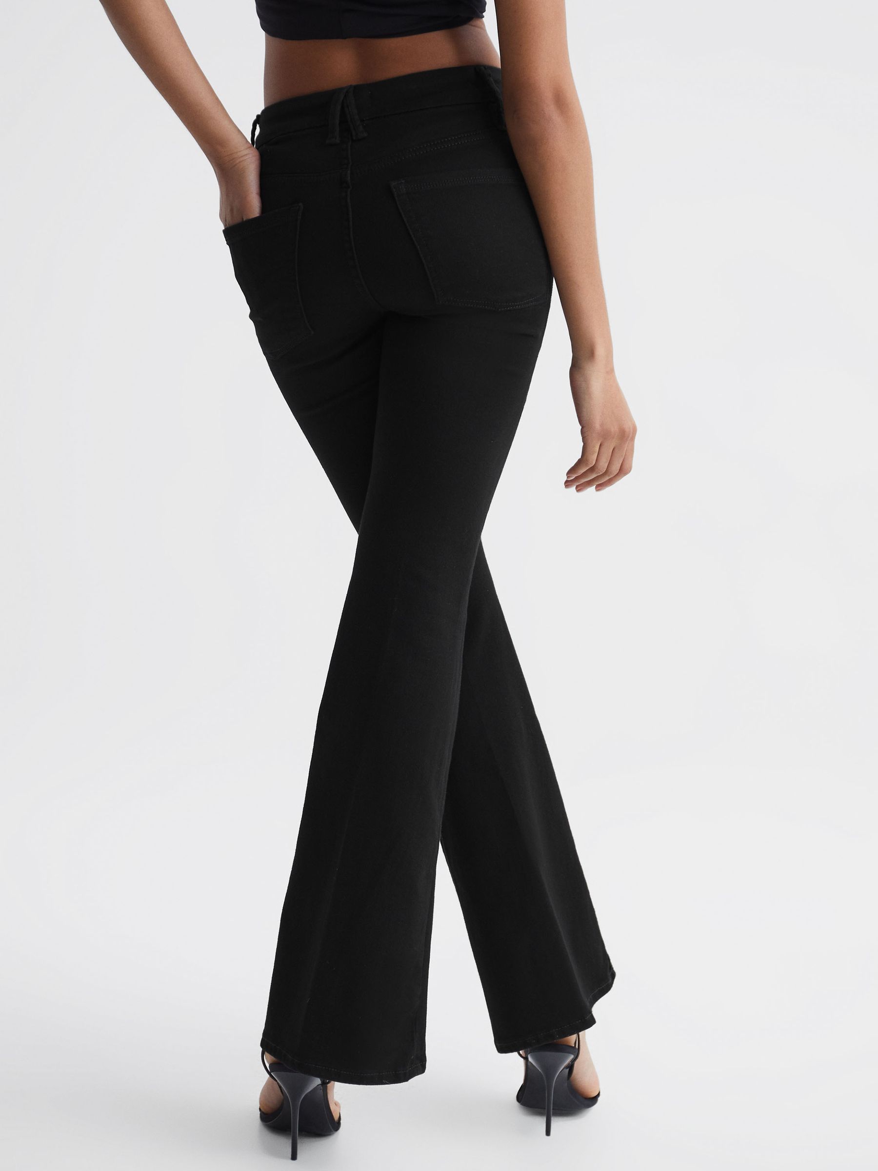 Flared Jeans in Black - Image 5 of 7