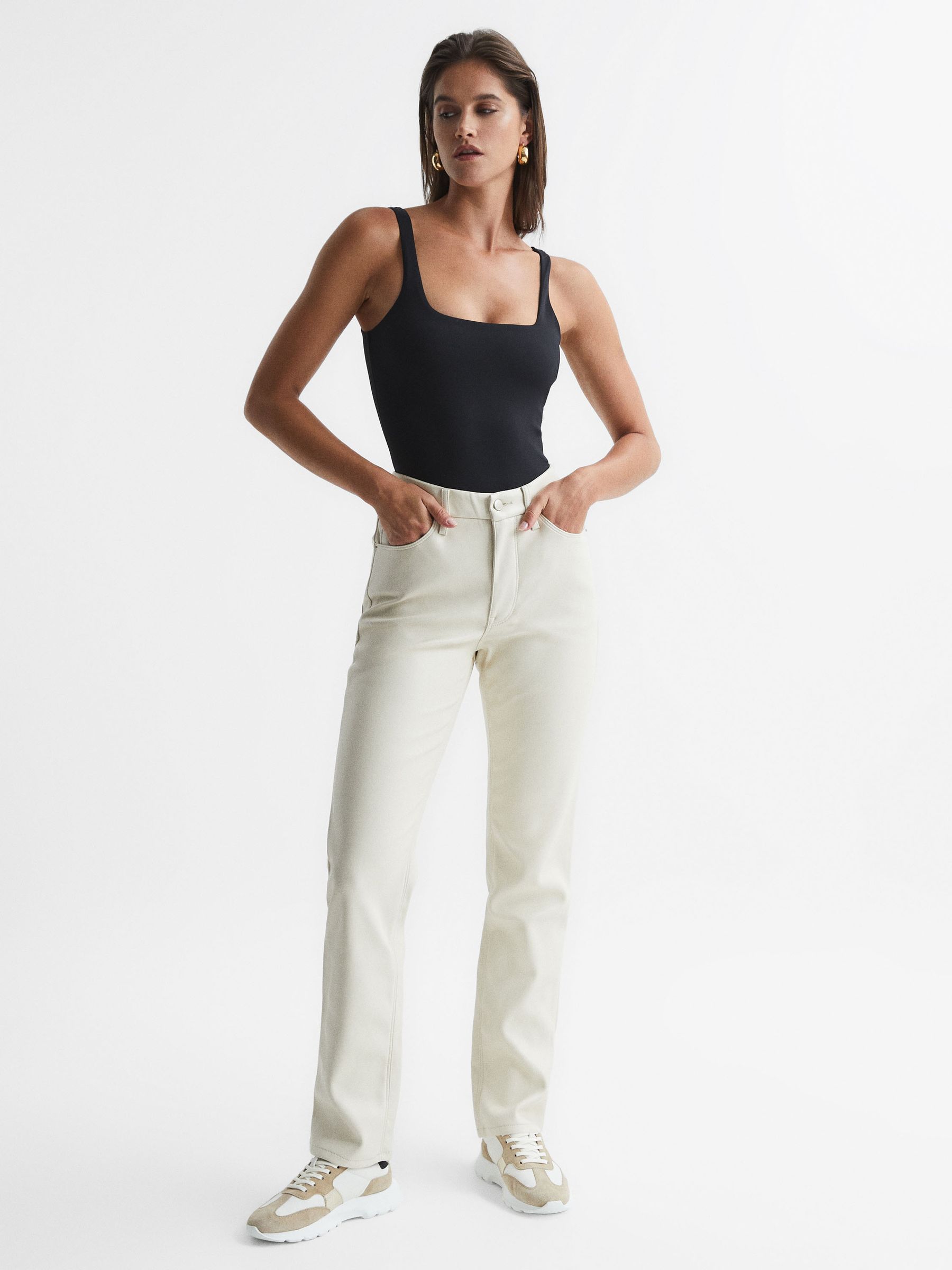 Good American Square Neck Bodies in Black - image 5