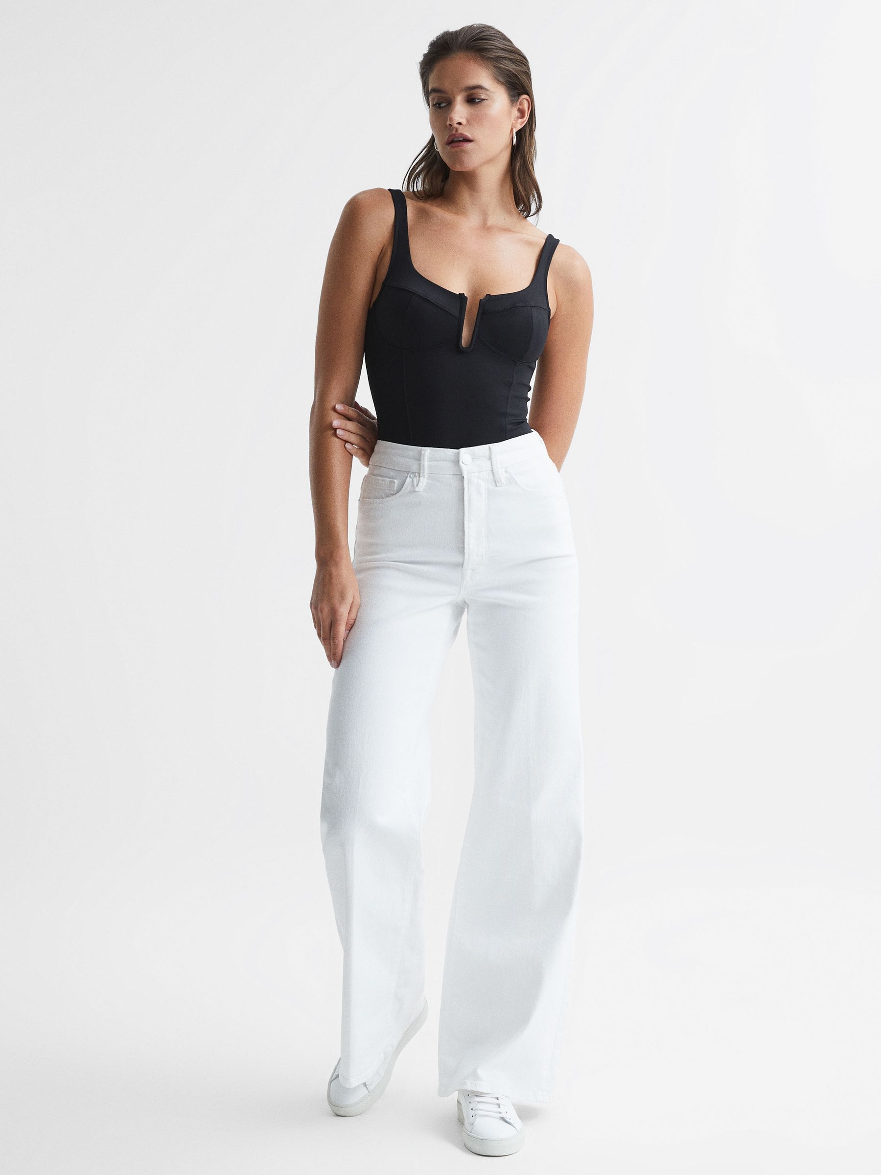 Good American Corsagen-Body, Schwarz - Bild 3 von 9