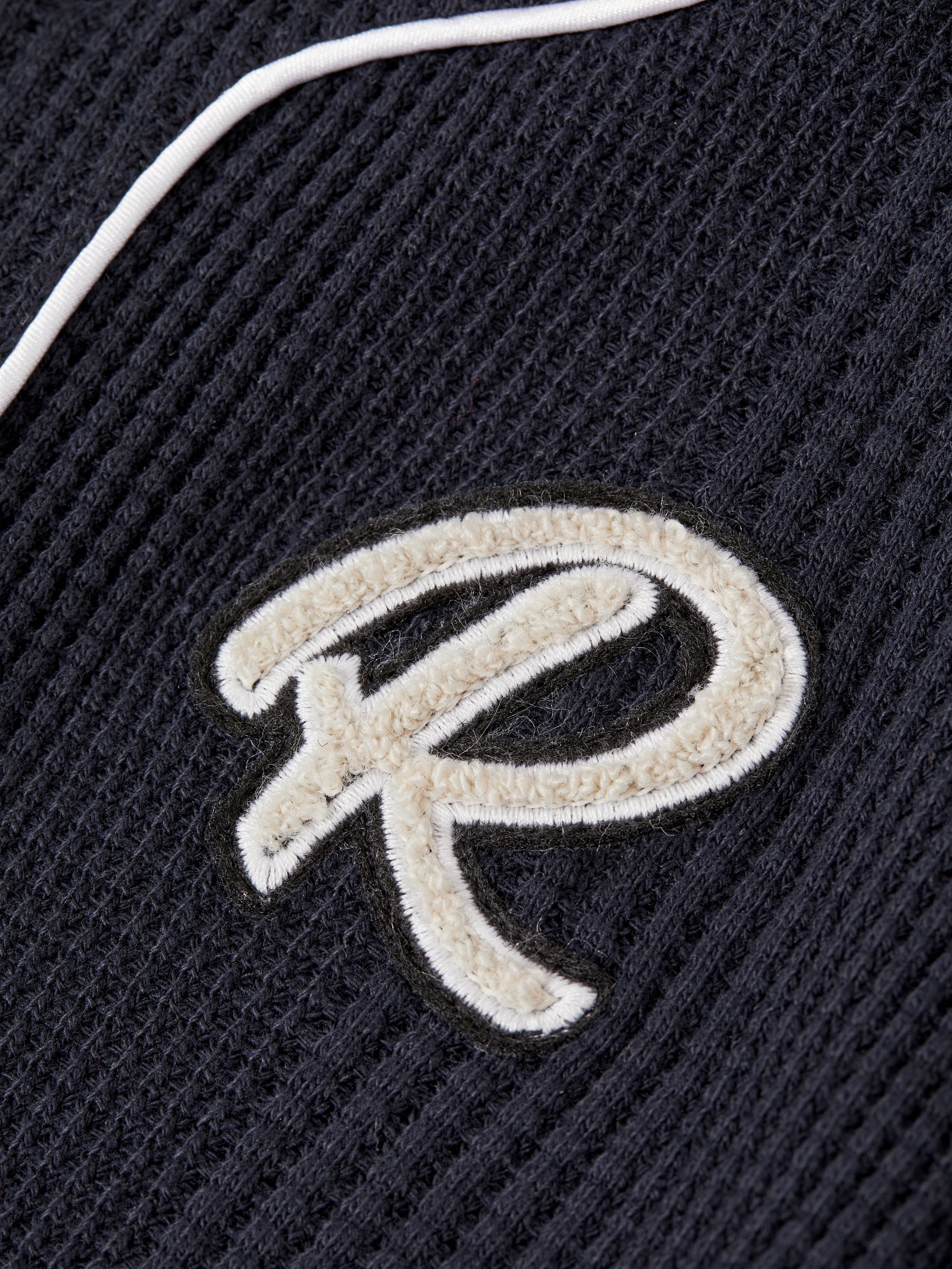 Senior Textured Collarless Shirt in Navy - Image 6 of 6