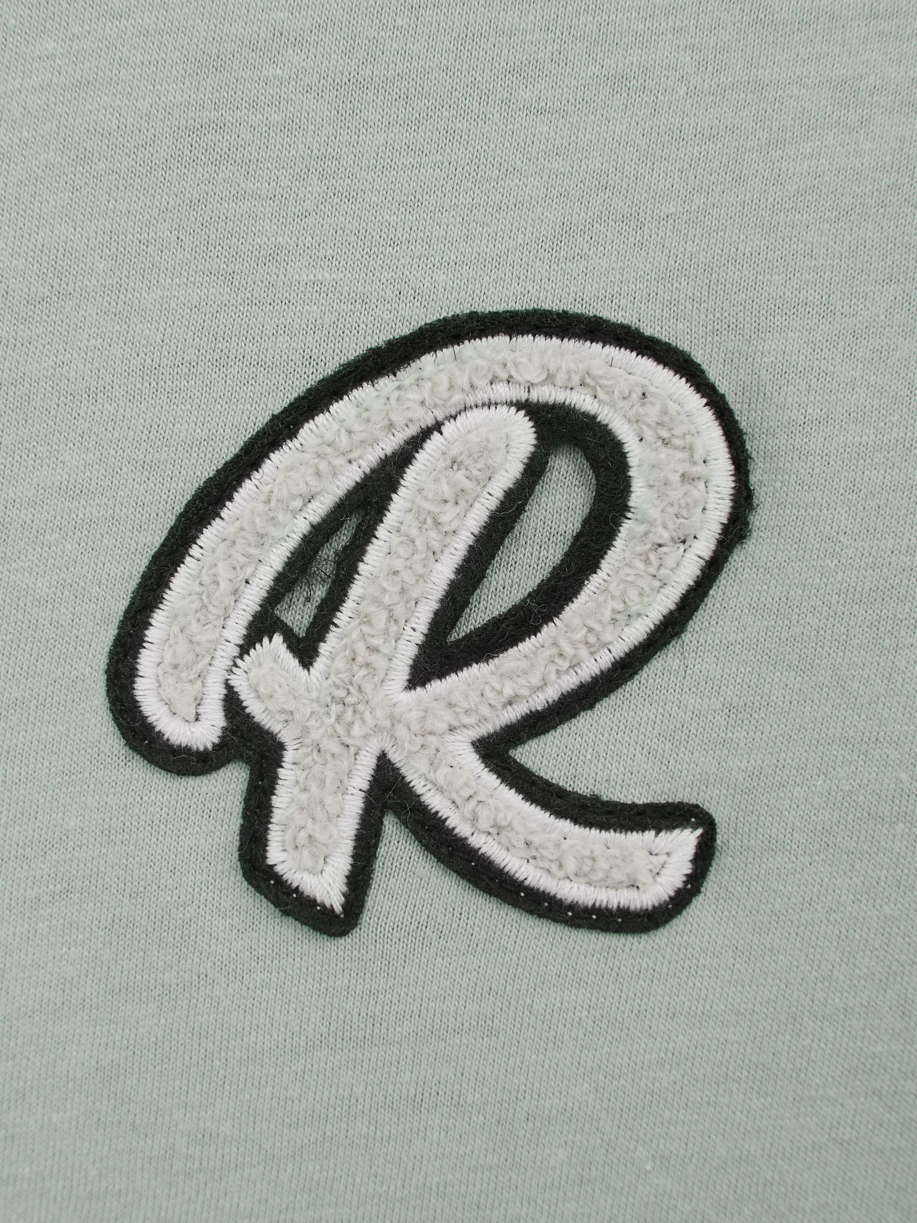 Junior Cotton Crew Neck T-Shirt in Rosemary - Image 5 of 6