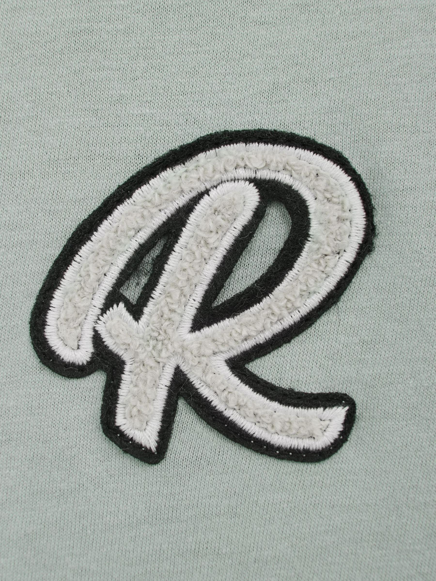 Junior Cotton Crew Neck T-Shirt in Rosemary - Image 6 of 6