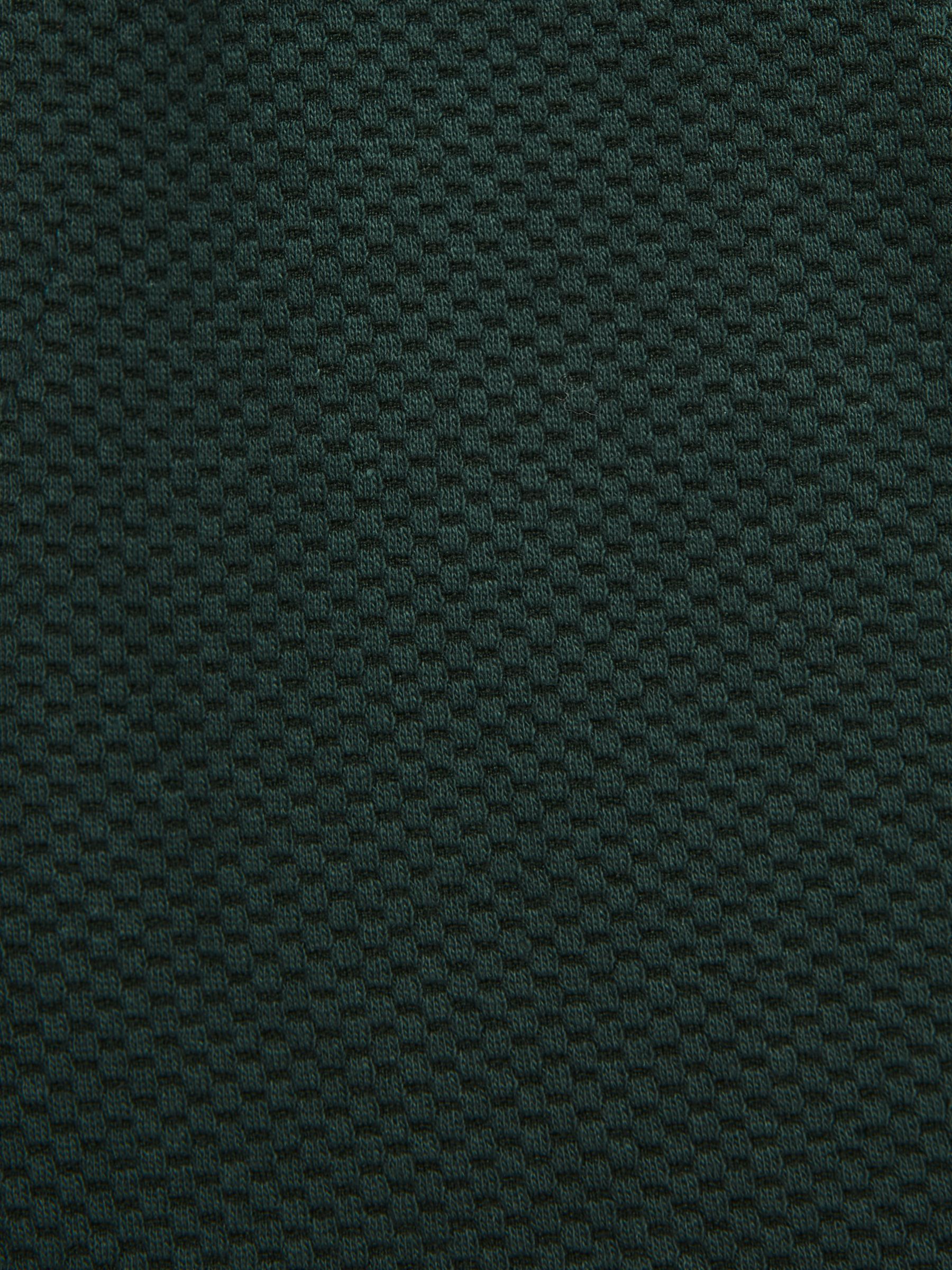 Slim Fit Textured Drawstring Shorts in Emerald - Image 6 of 6