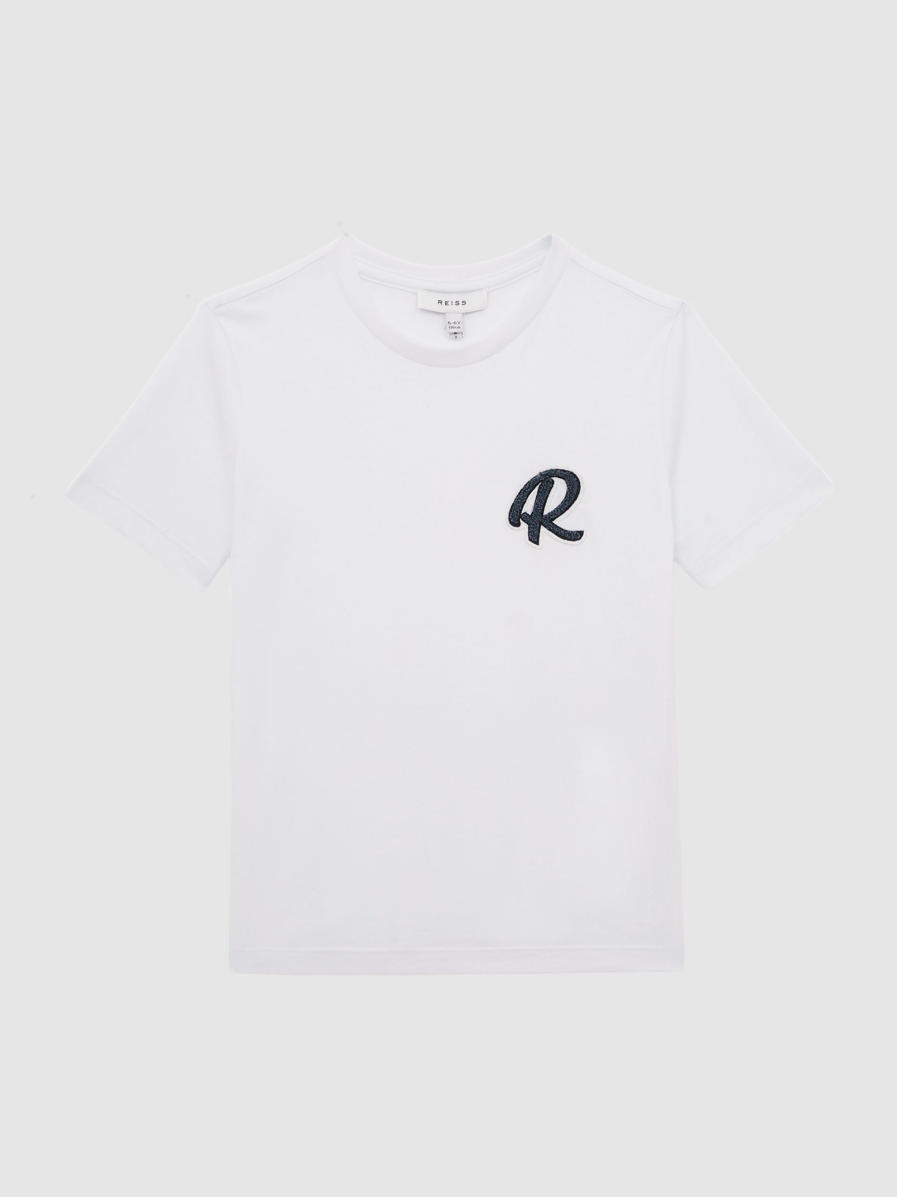 3-9 yrs Cotton Crew Neck T-Shirt in White - Image 2 of 7