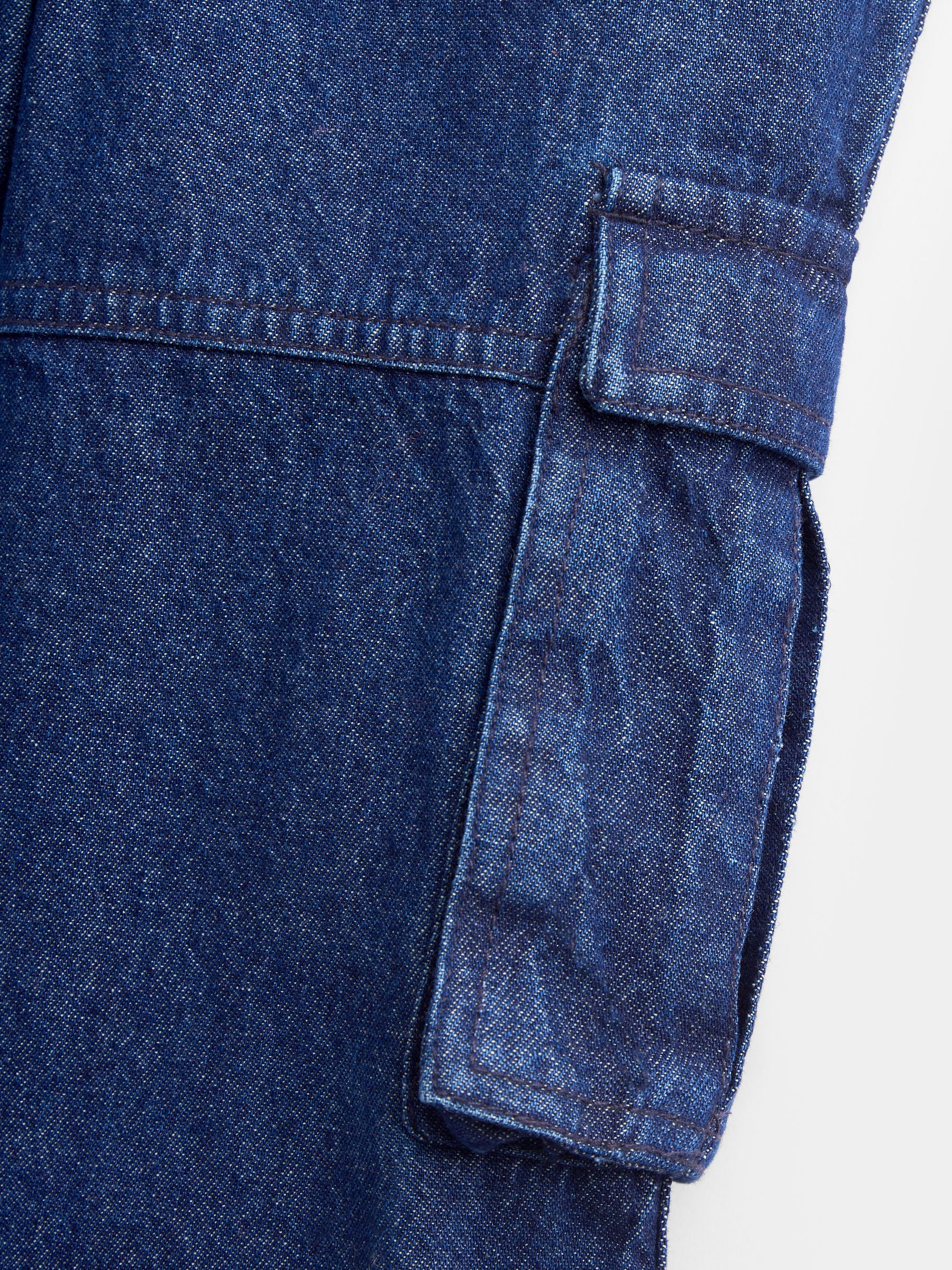 Denim Blue Cargo Jeans - Image 4 of 4