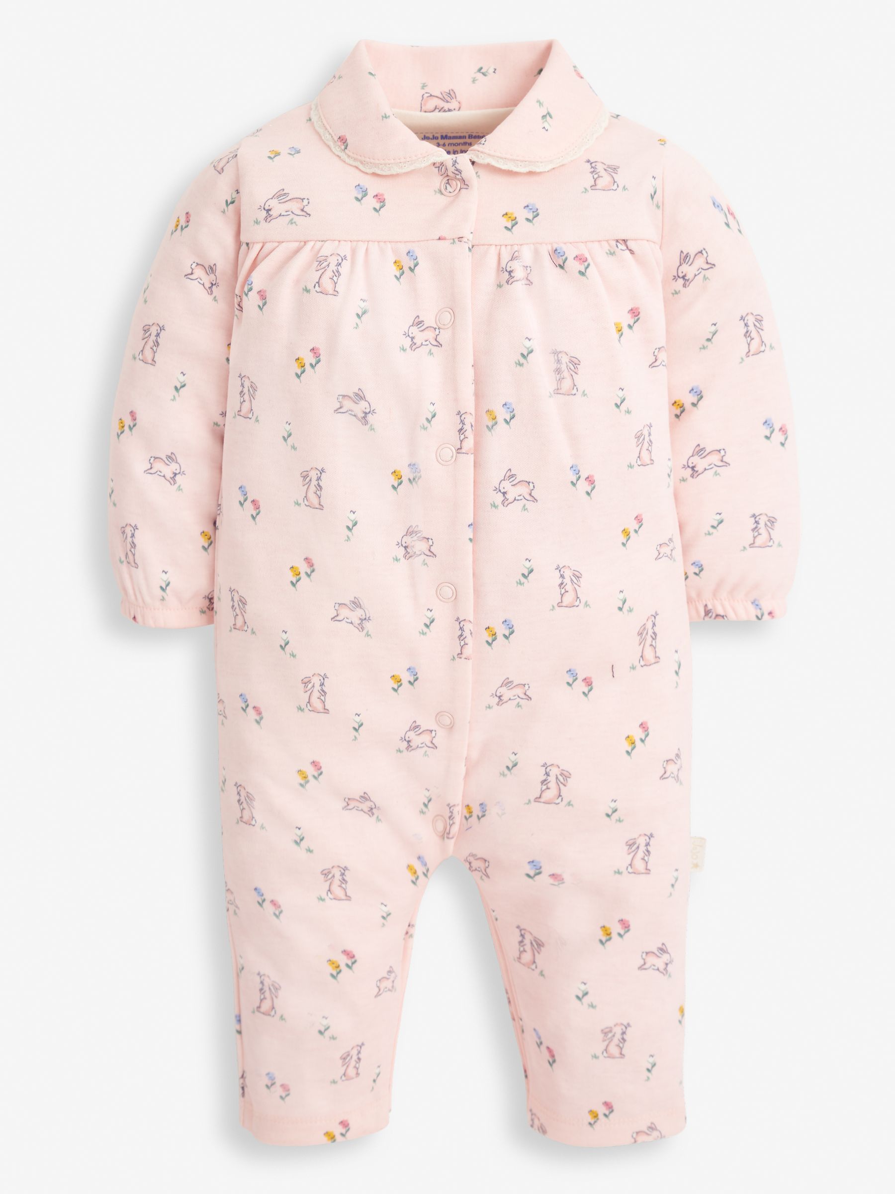 Bunny Pretty Pink Jersey All In One Pyjamas - Image 2 of 3