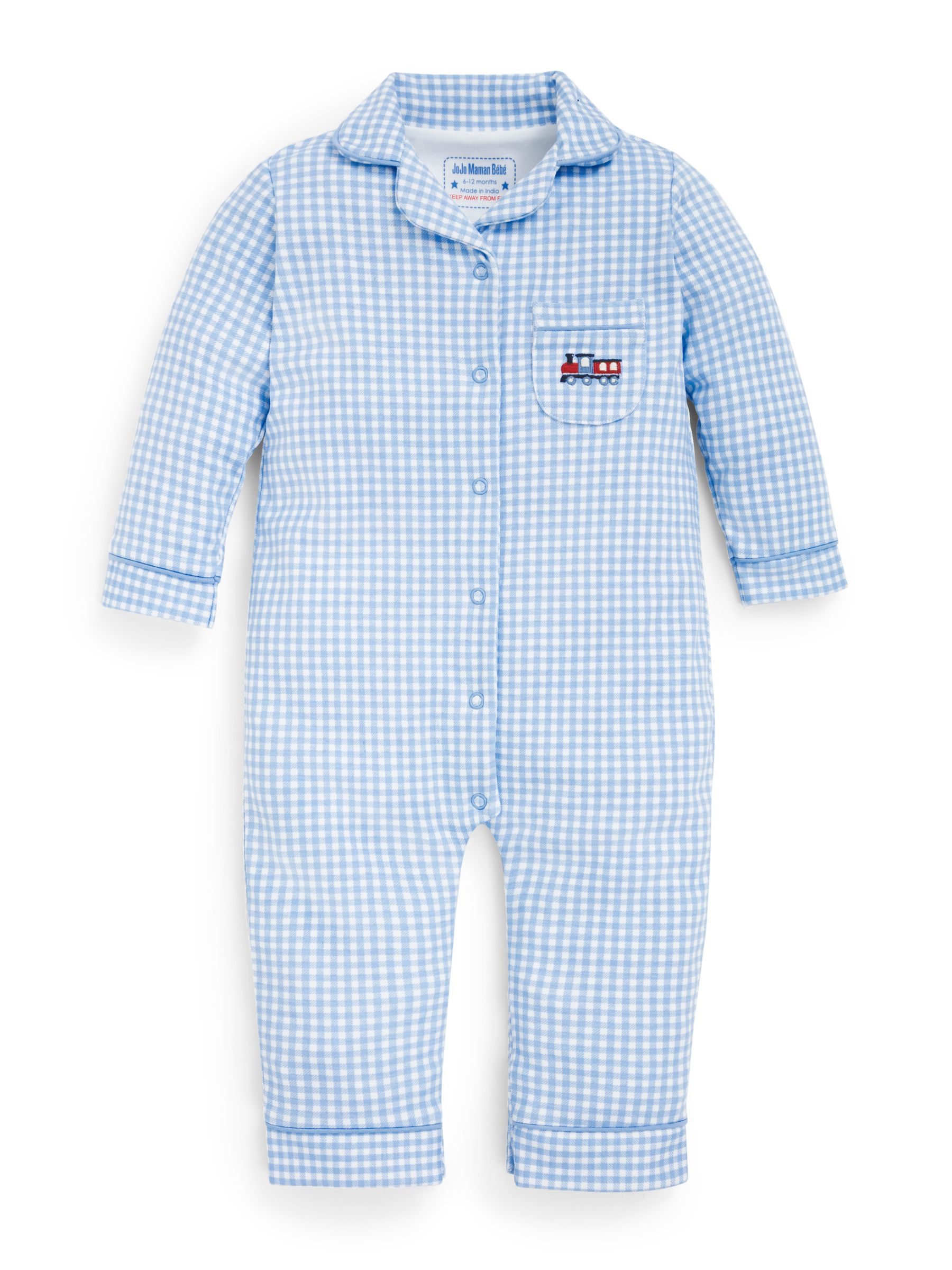 Blue Jersey All-in-One Pyjamas - Image 2 of 2