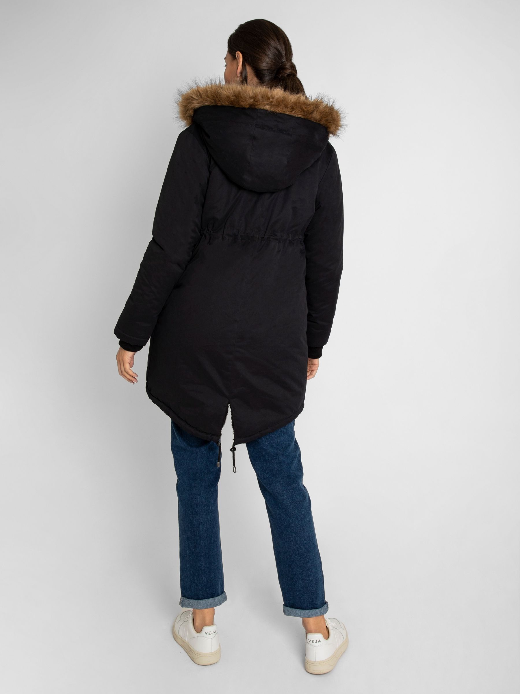 Black 2-in-1 Cosy Maternity Parka - Image 2 of 5