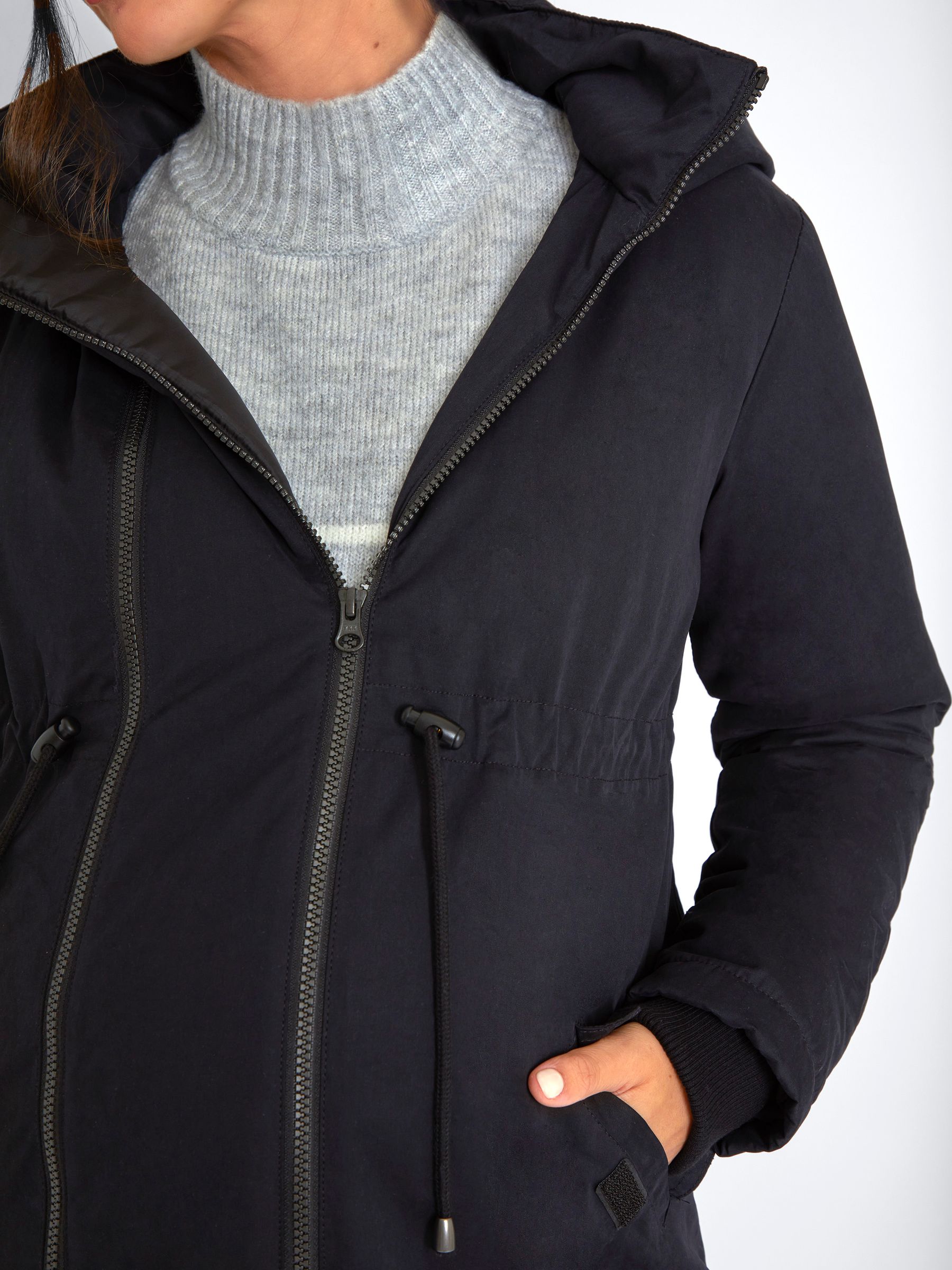 Black 2-in-1 Cosy Maternity Parka - Image 5 of 5