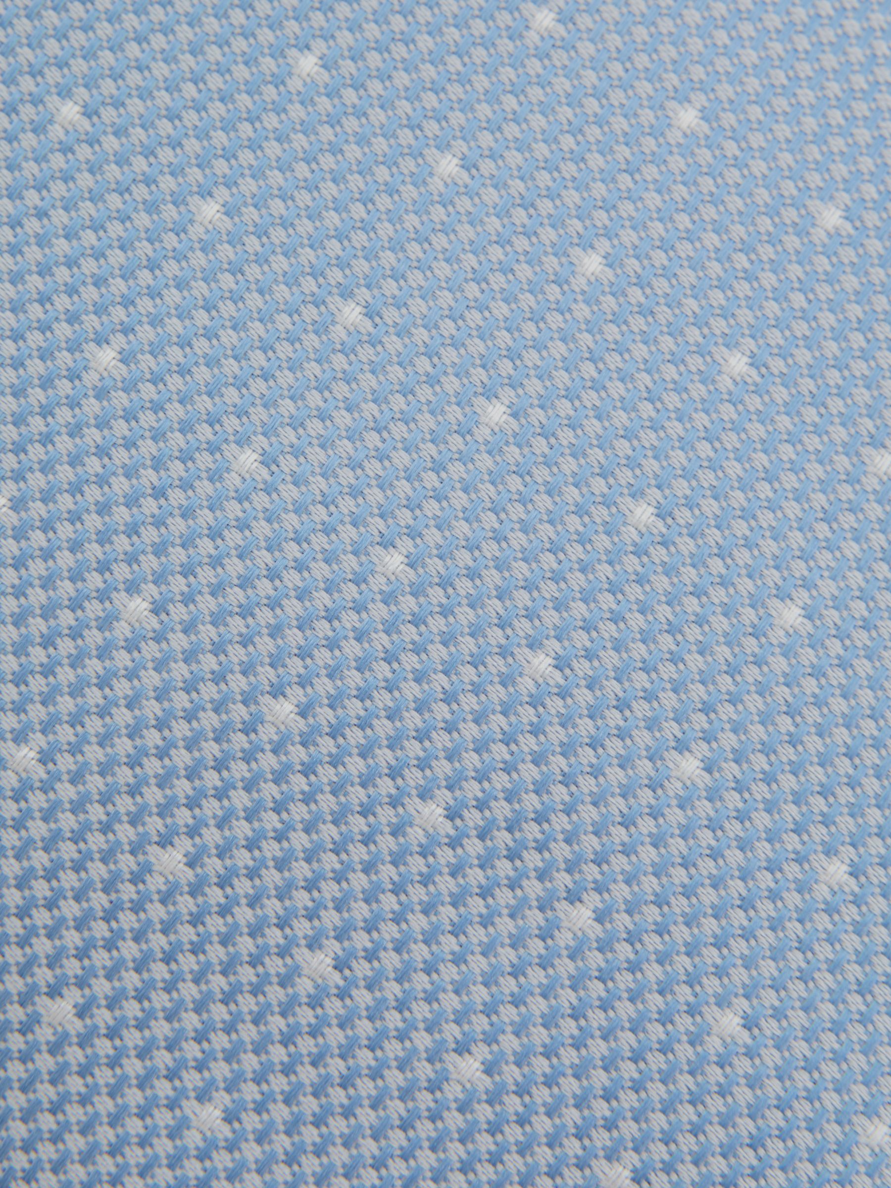 Polka Dot Tie in Soft Blue - Image 6 of 10