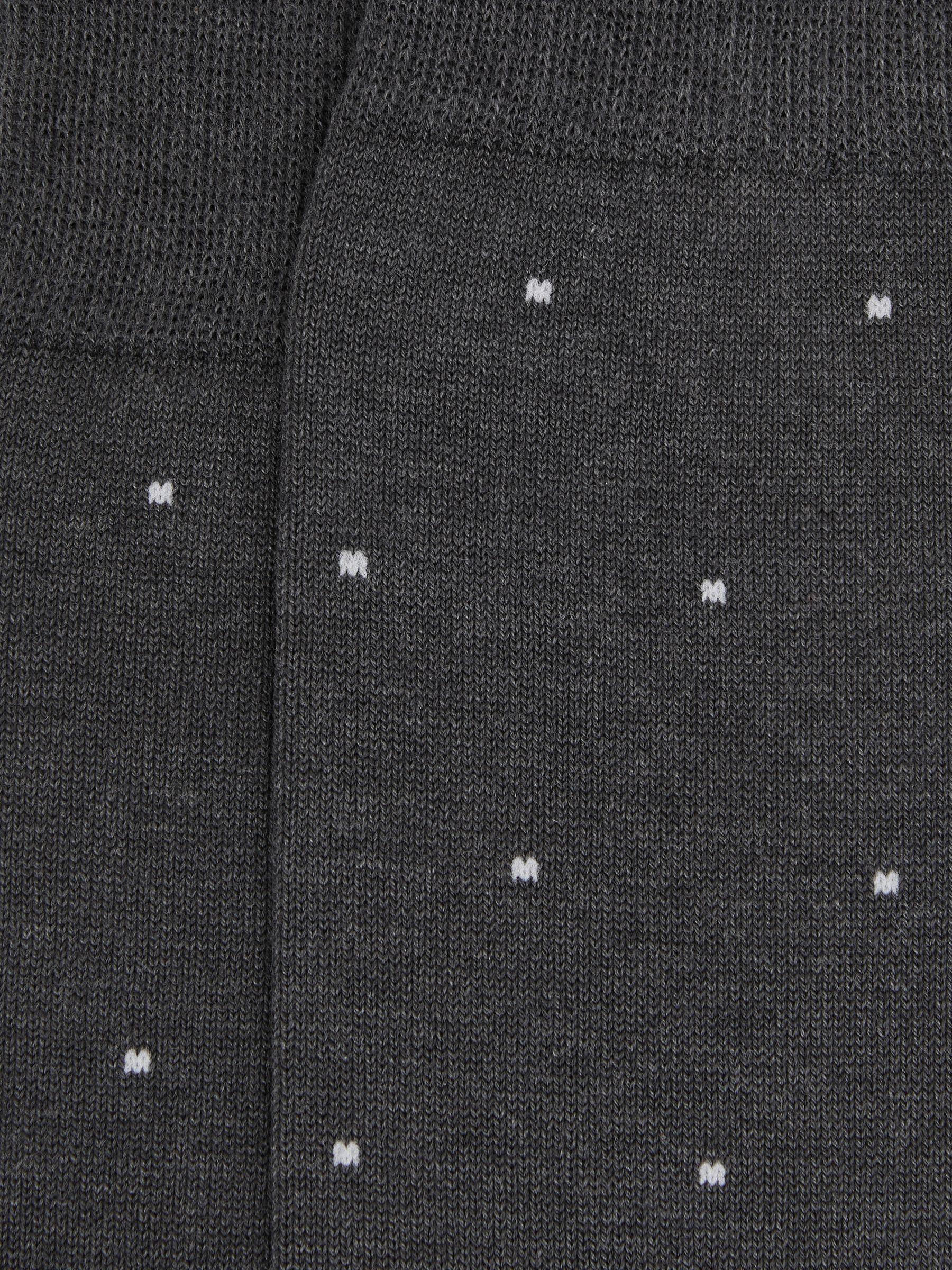 Polka Dot Socks in Charcoal - Image 3 of 3