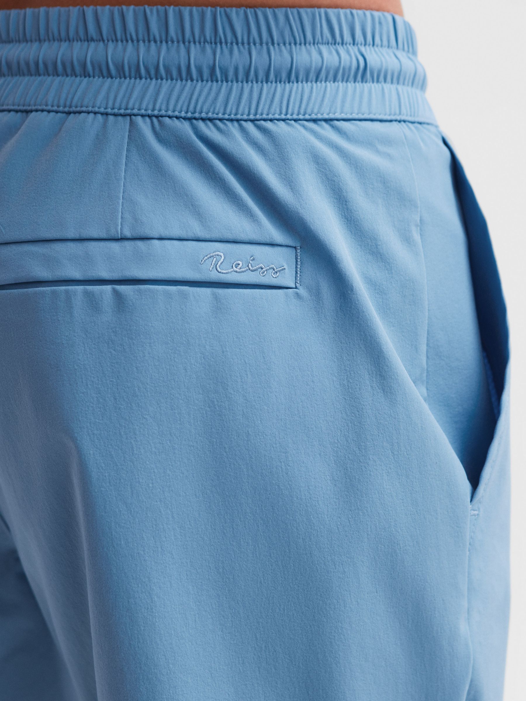 Plain Drawstring Swim Shorts in Royal Blue - Image 6 of 7