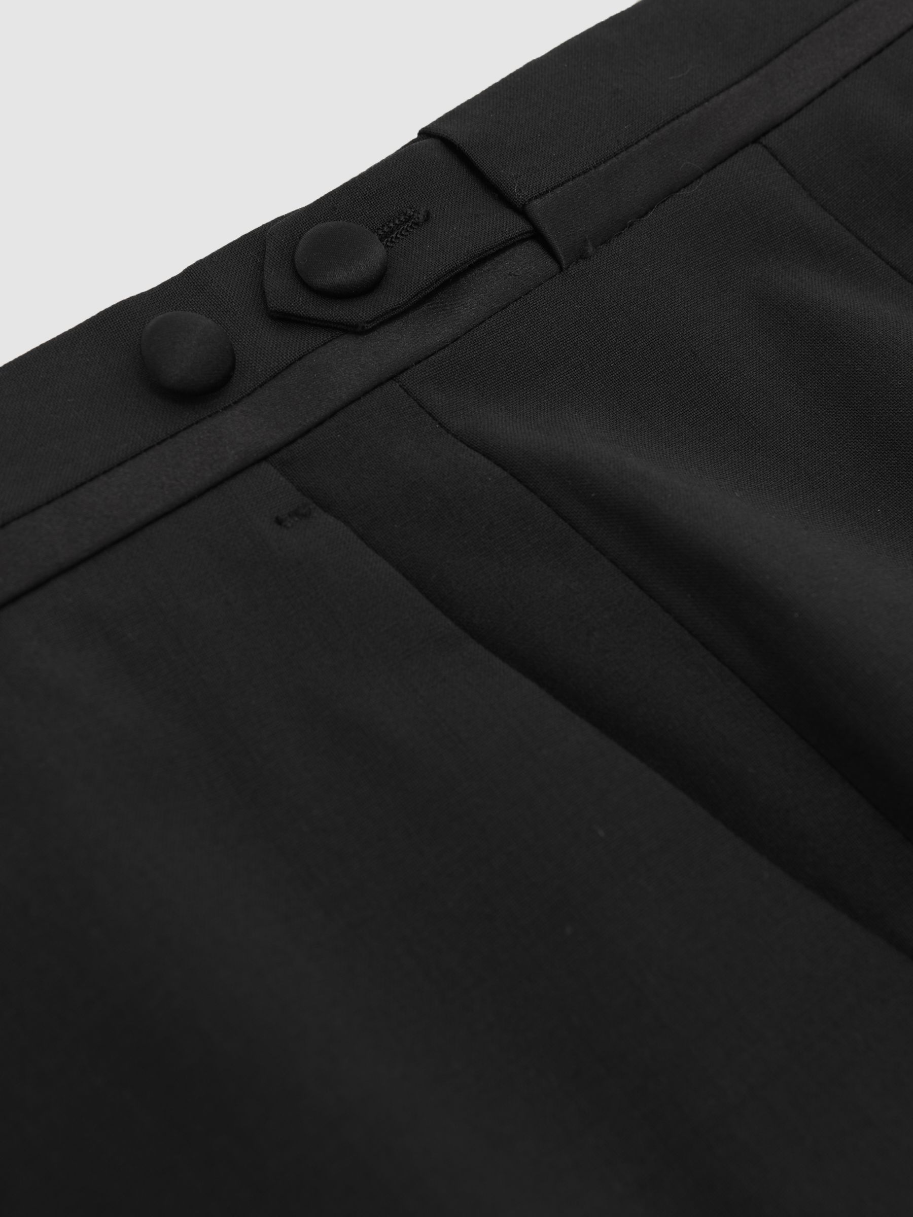 Slim-Fit Wool-Blend Tuxedo Trousers in Black - Image 8 of 8