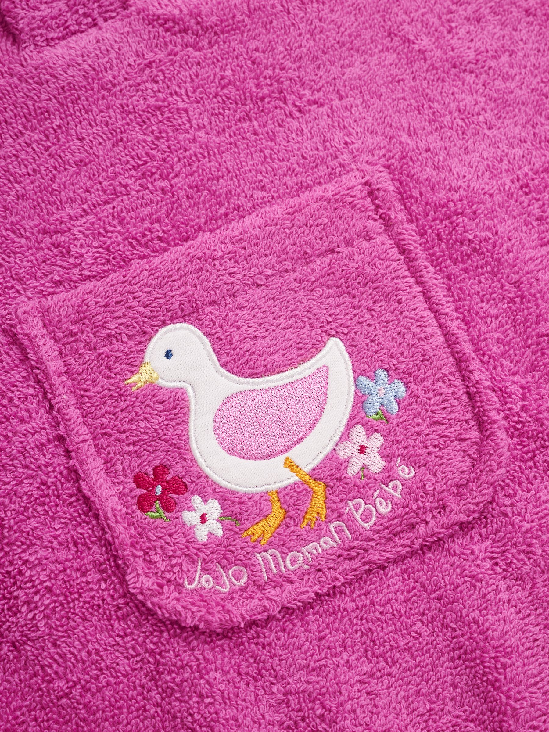 Pink Towelling Poncho - Image 3 of 3
