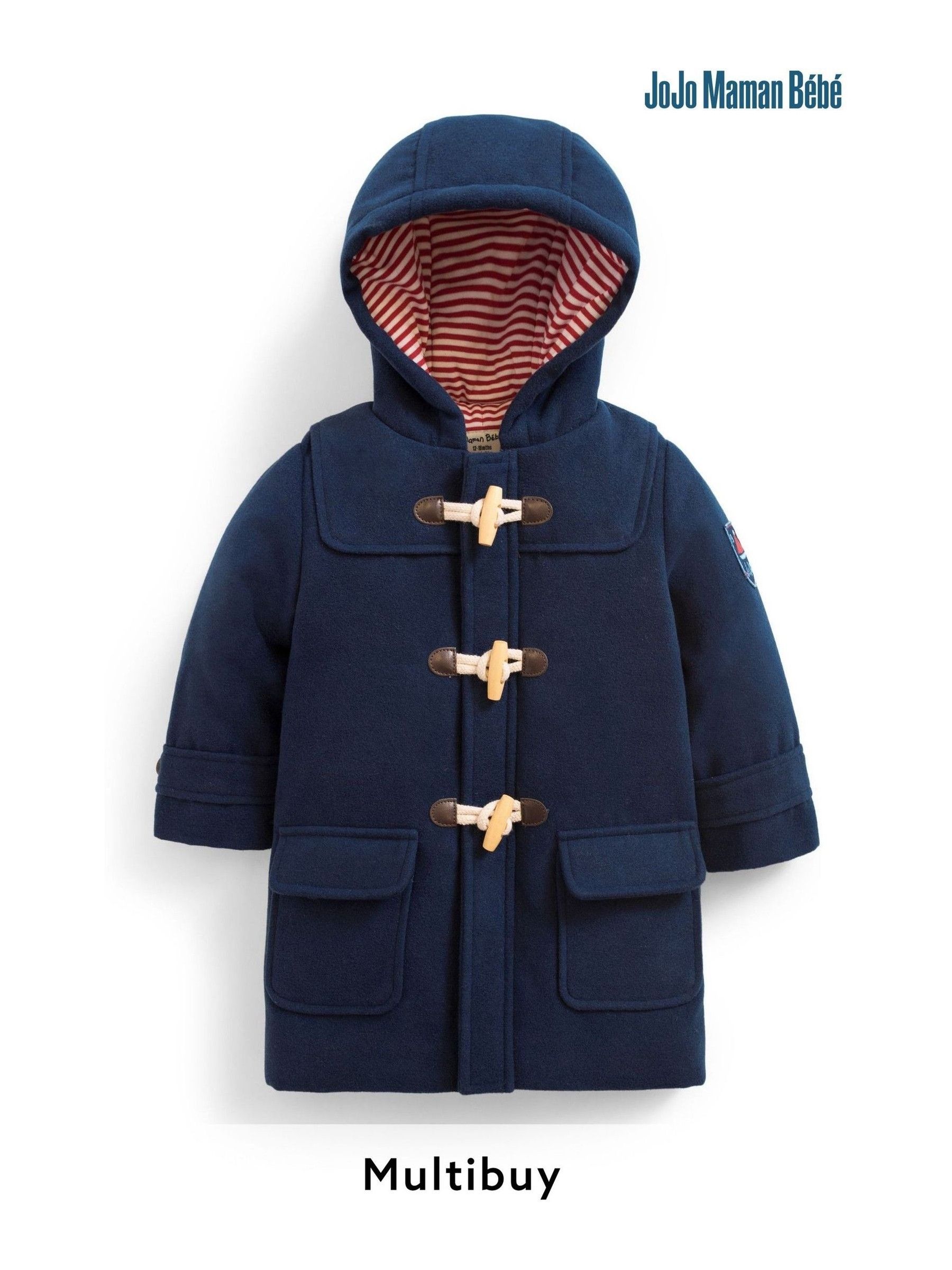 Navy Blue Duffle Coat - Image 2 of 2