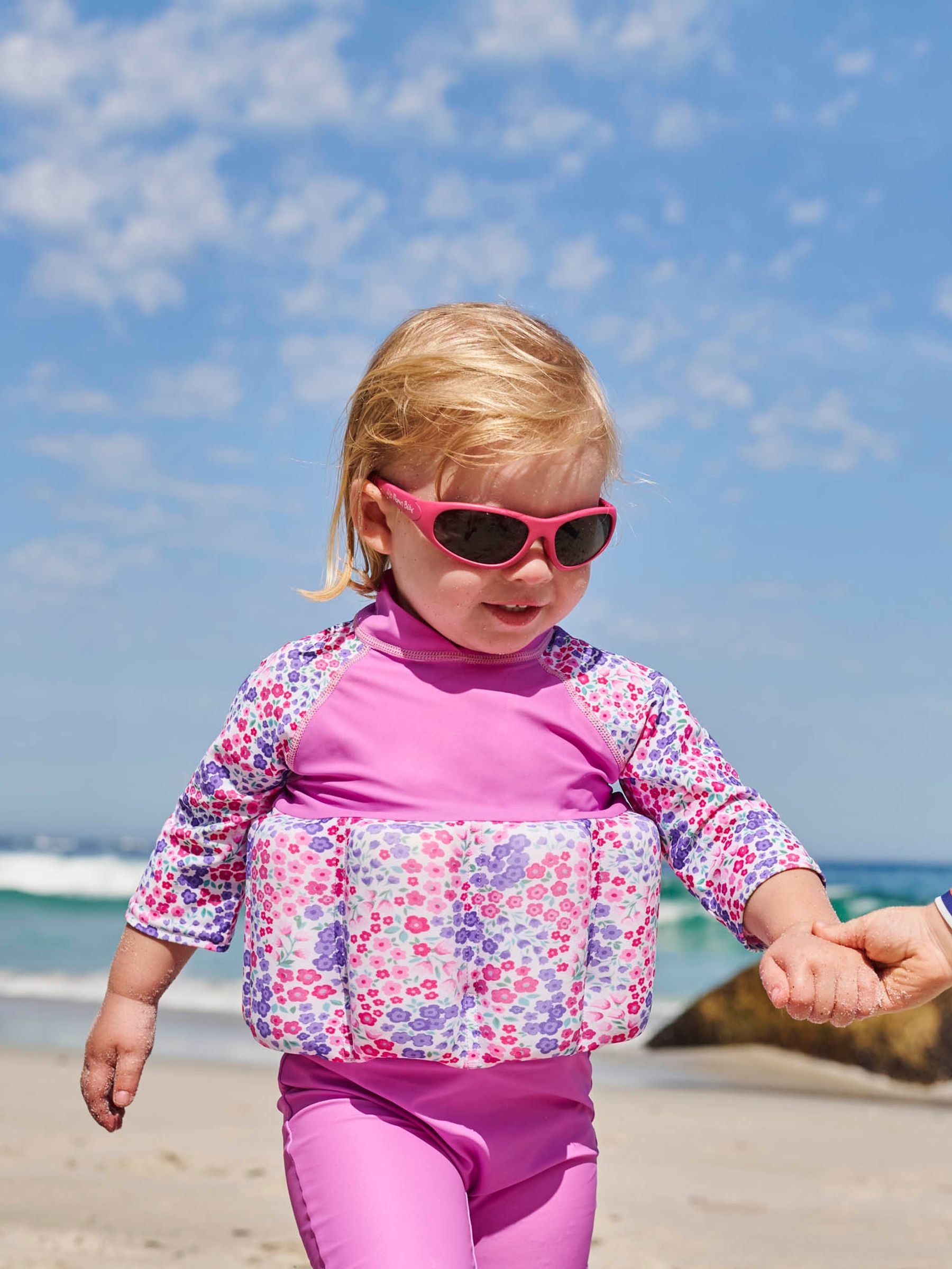 Pink Floral UPF 50 Sun Protection Float Suit - Image 3 of 6
