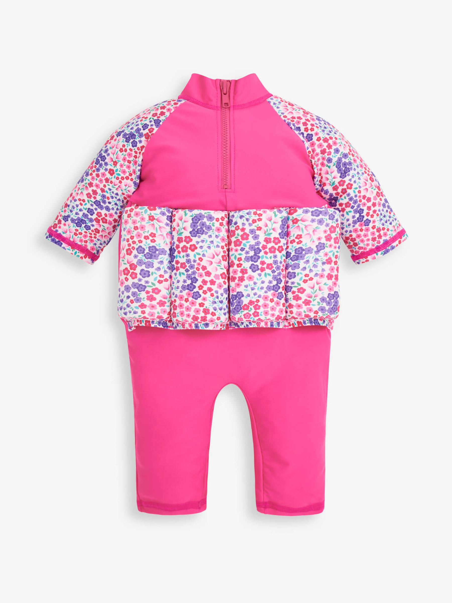 Pink Floral UPF 50 Sun Protection Float Suit - Image 5 of 6