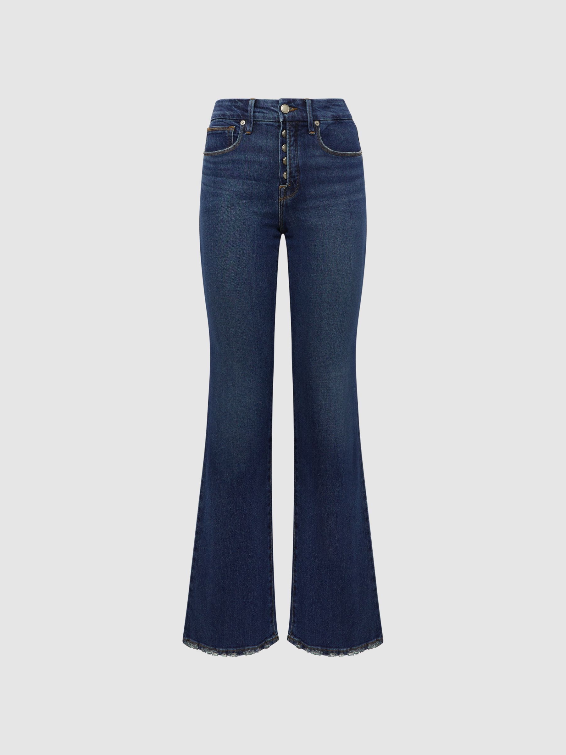Good American Good Classic Bootleg Jeans in Indigo - image 1