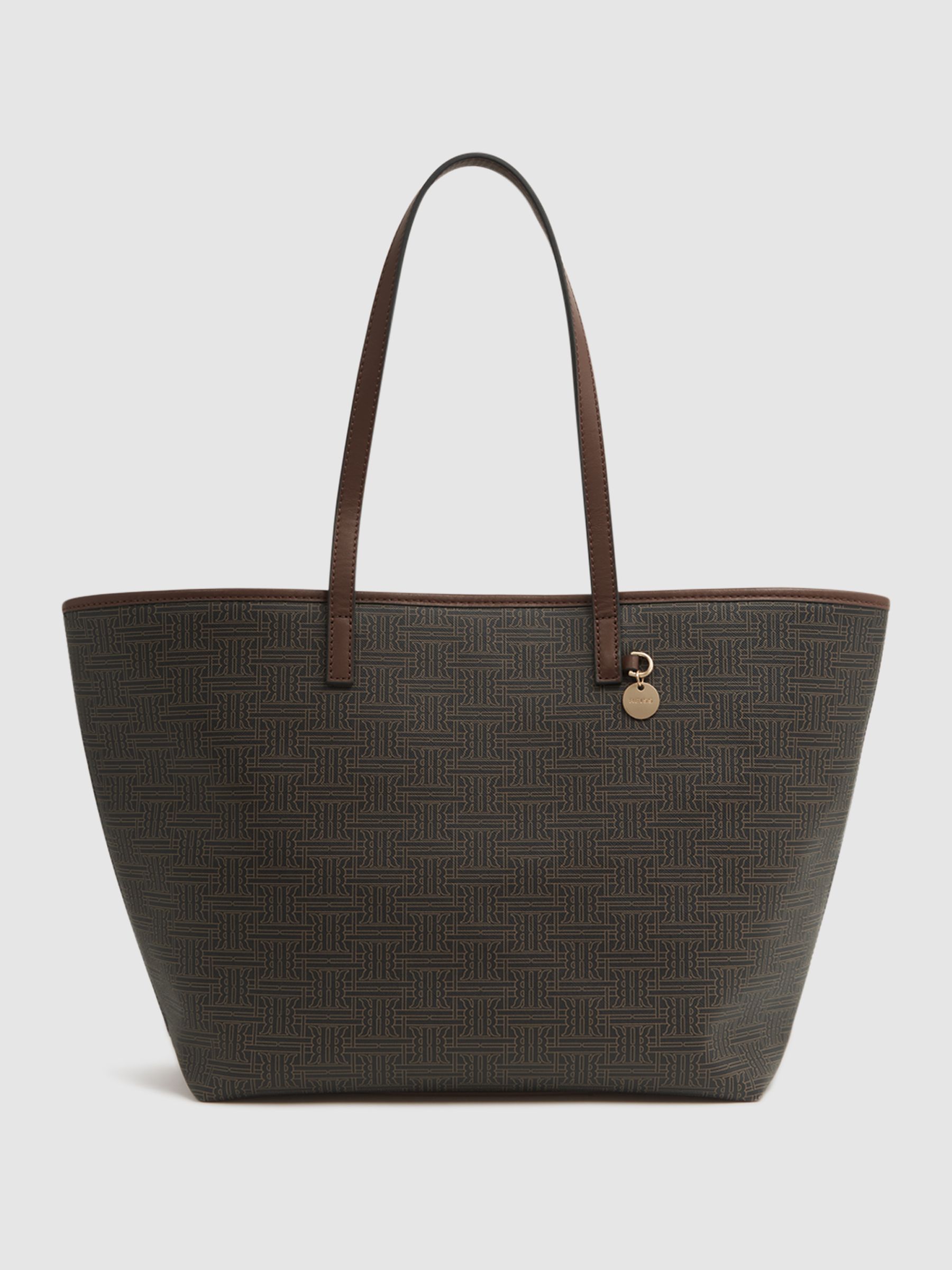 Bloom Logo Tote Bag in Chocolate/Tan - Image 1 of 5