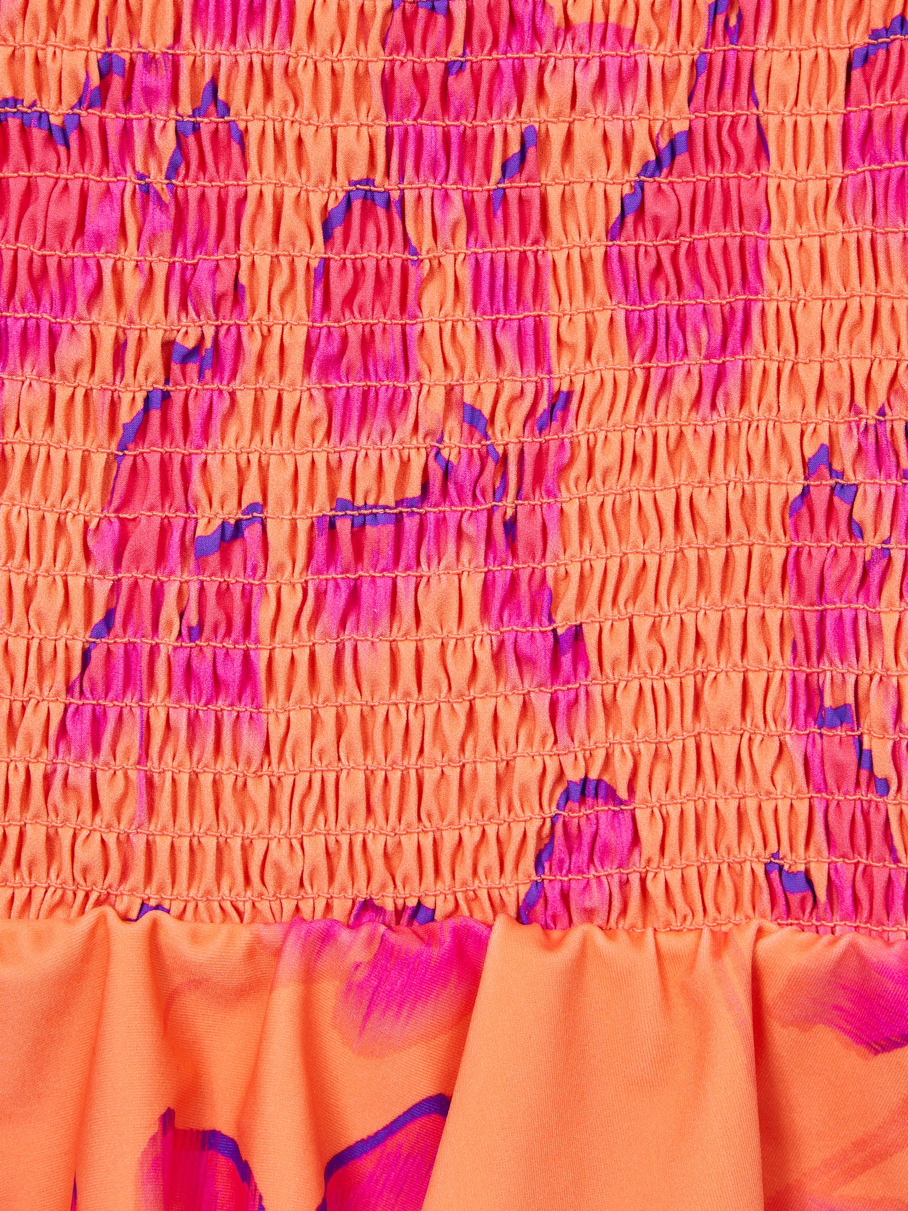 9-12 yrs Floral Swimsuit in Orange Print - Image 7 of 7